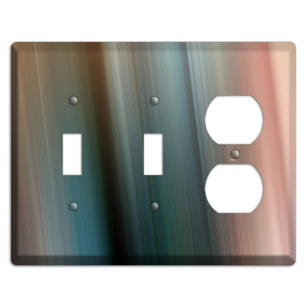 Brown and Blue Ray of Light 2 Toggle / Duplex Wallplate