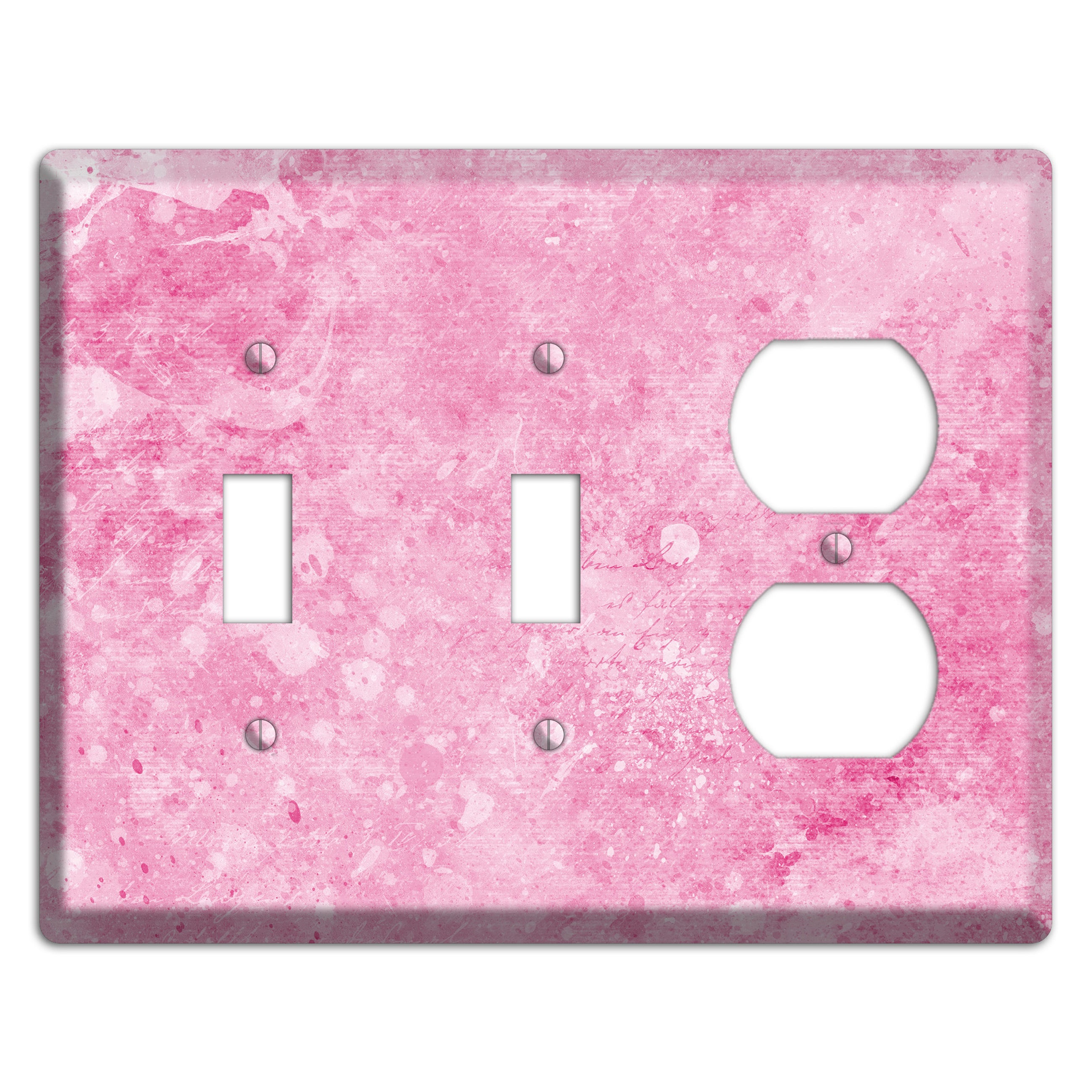 Wewak Pink Texture 2 Toggle / Duplex Wallplate
