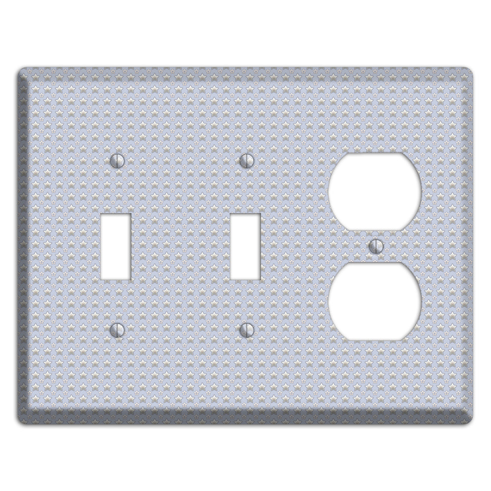 Grey Stars 2 Toggle / Duplex Wallplate
