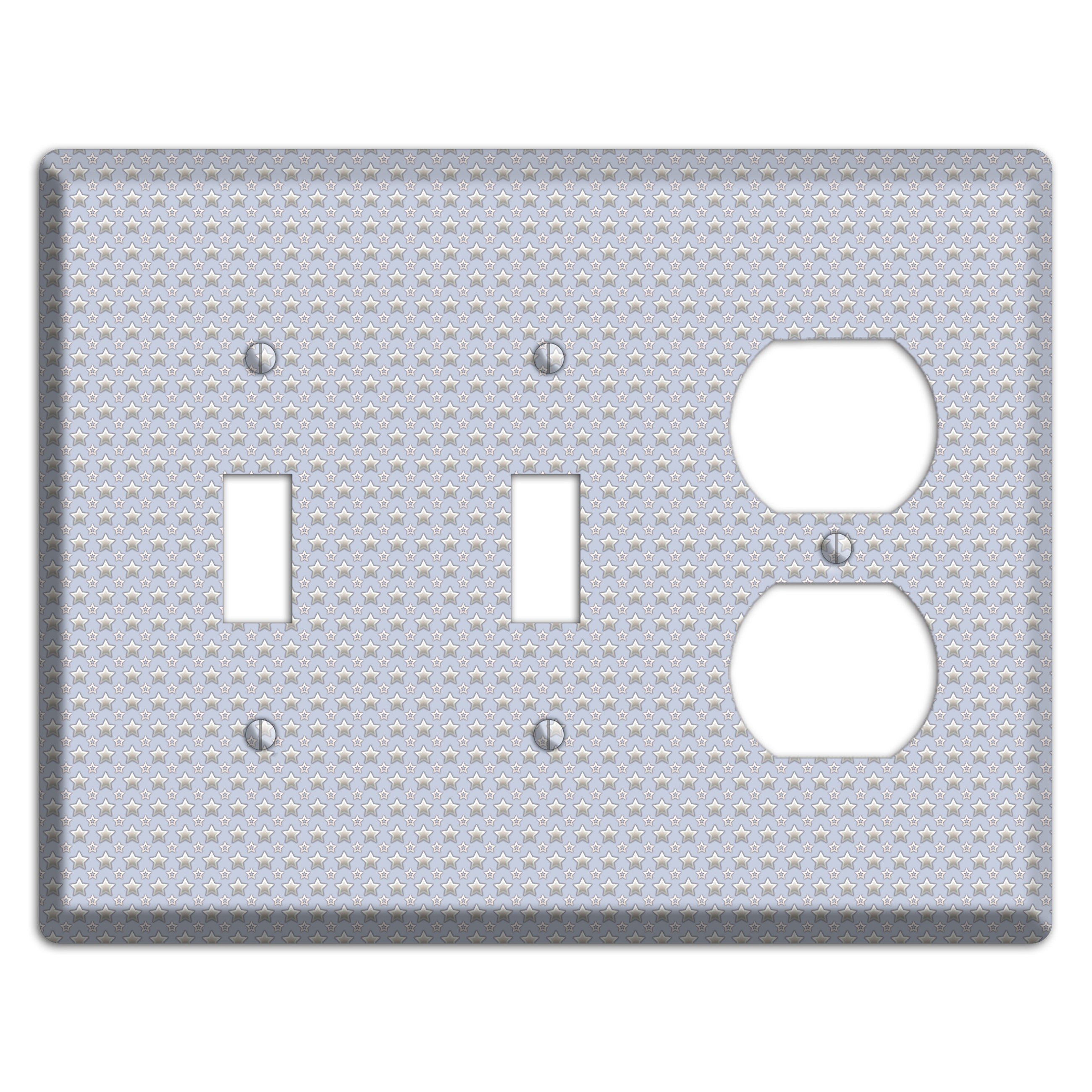 Grey Stars 2 Toggle / Duplex Wallplate