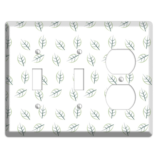 Leaves Style DD 2 Toggle / Duplex Wallplate