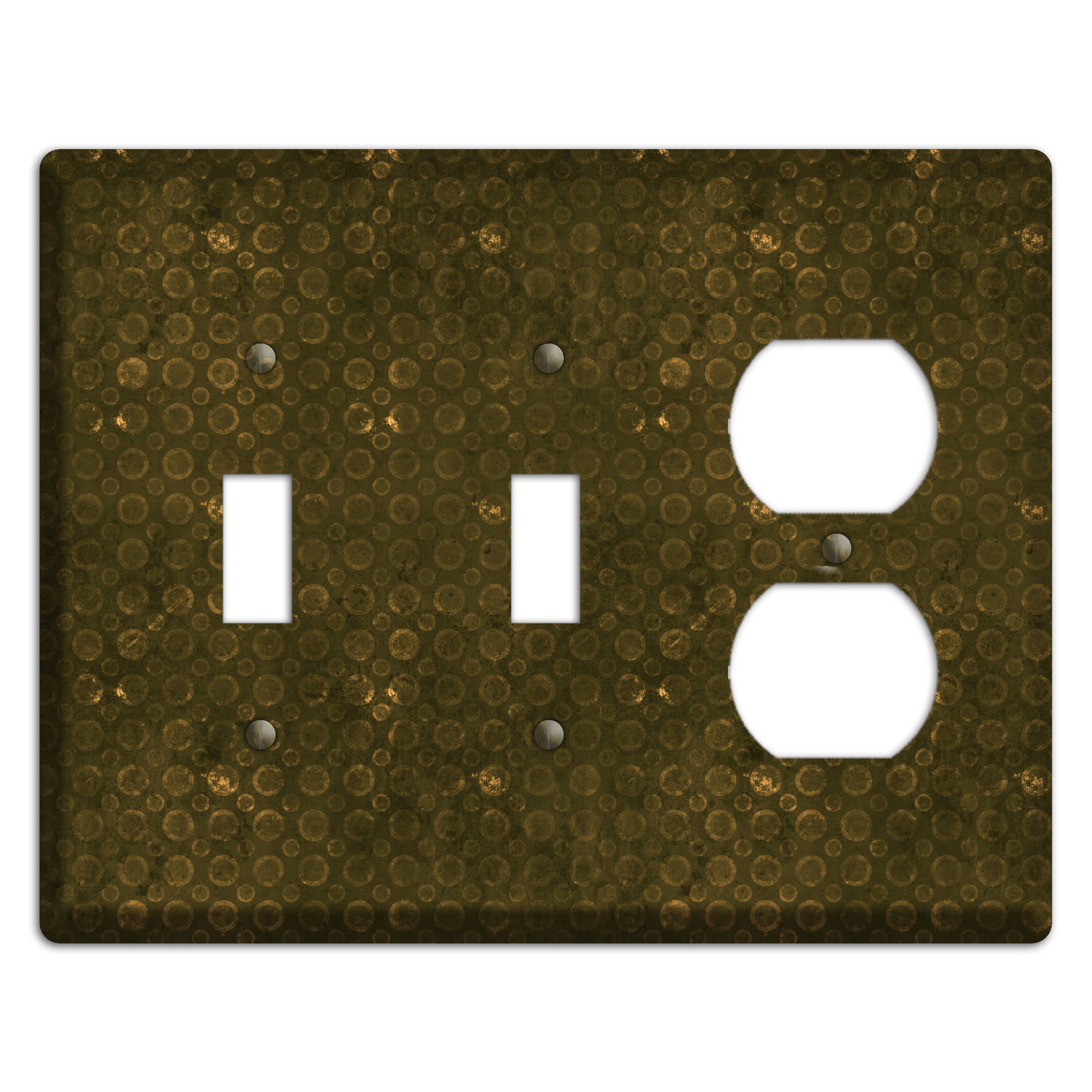 Olive Circles 2 Toggle / Duplex Wallplate