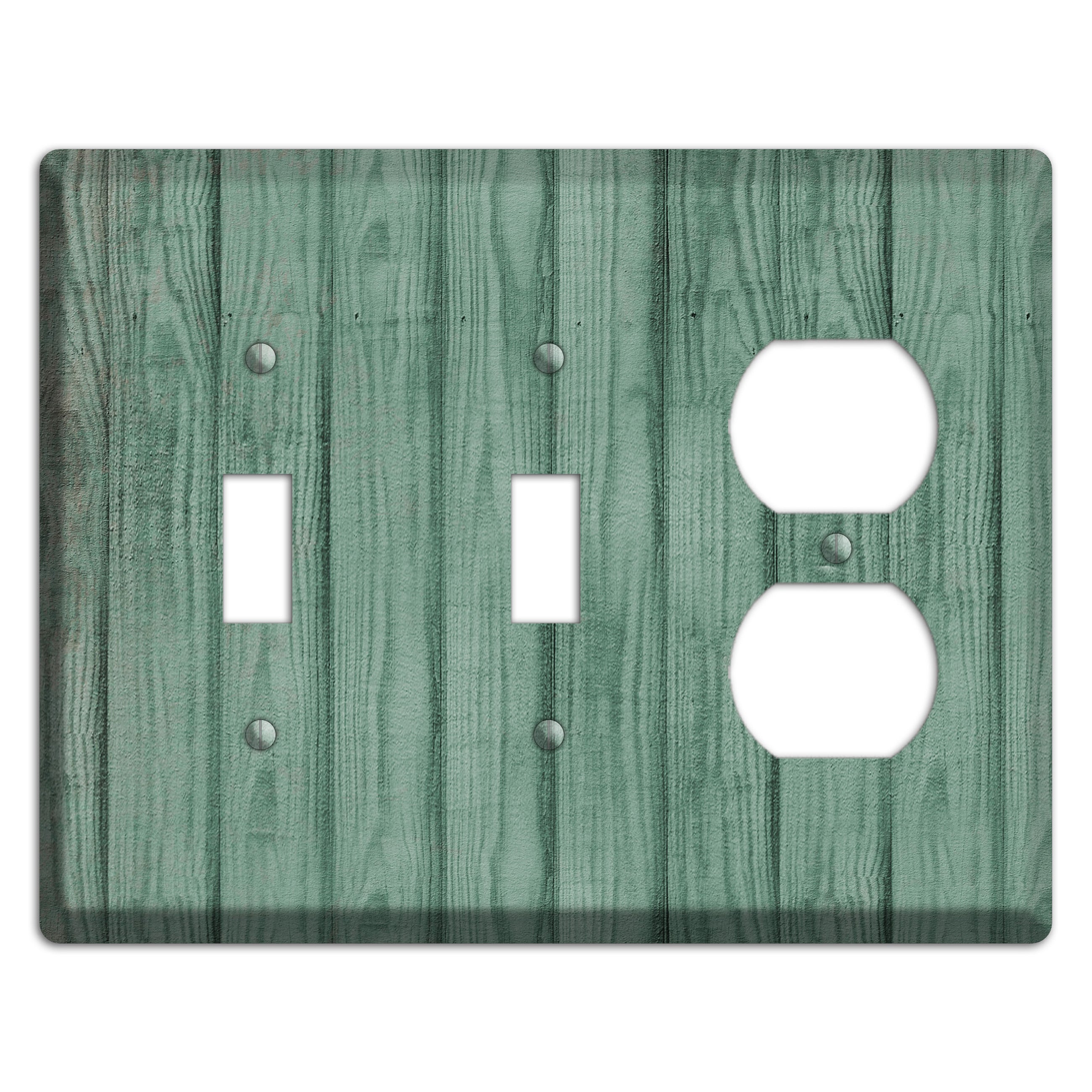 Laurel Weathered Wood 2 Toggle / Duplex Wallplate