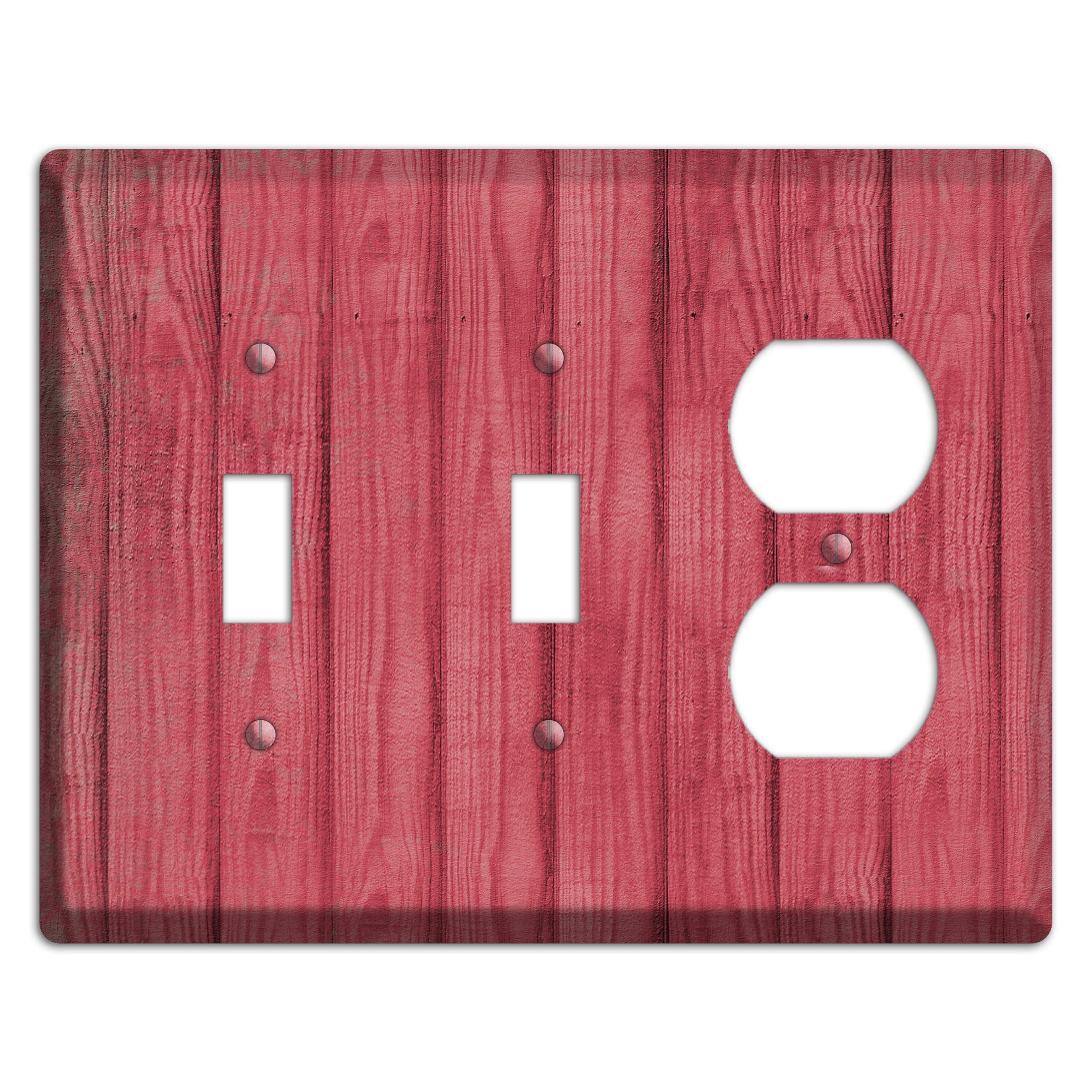 Fuzzy Wuzzy Weathered Wood 2 Toggle / Duplex Wallplate