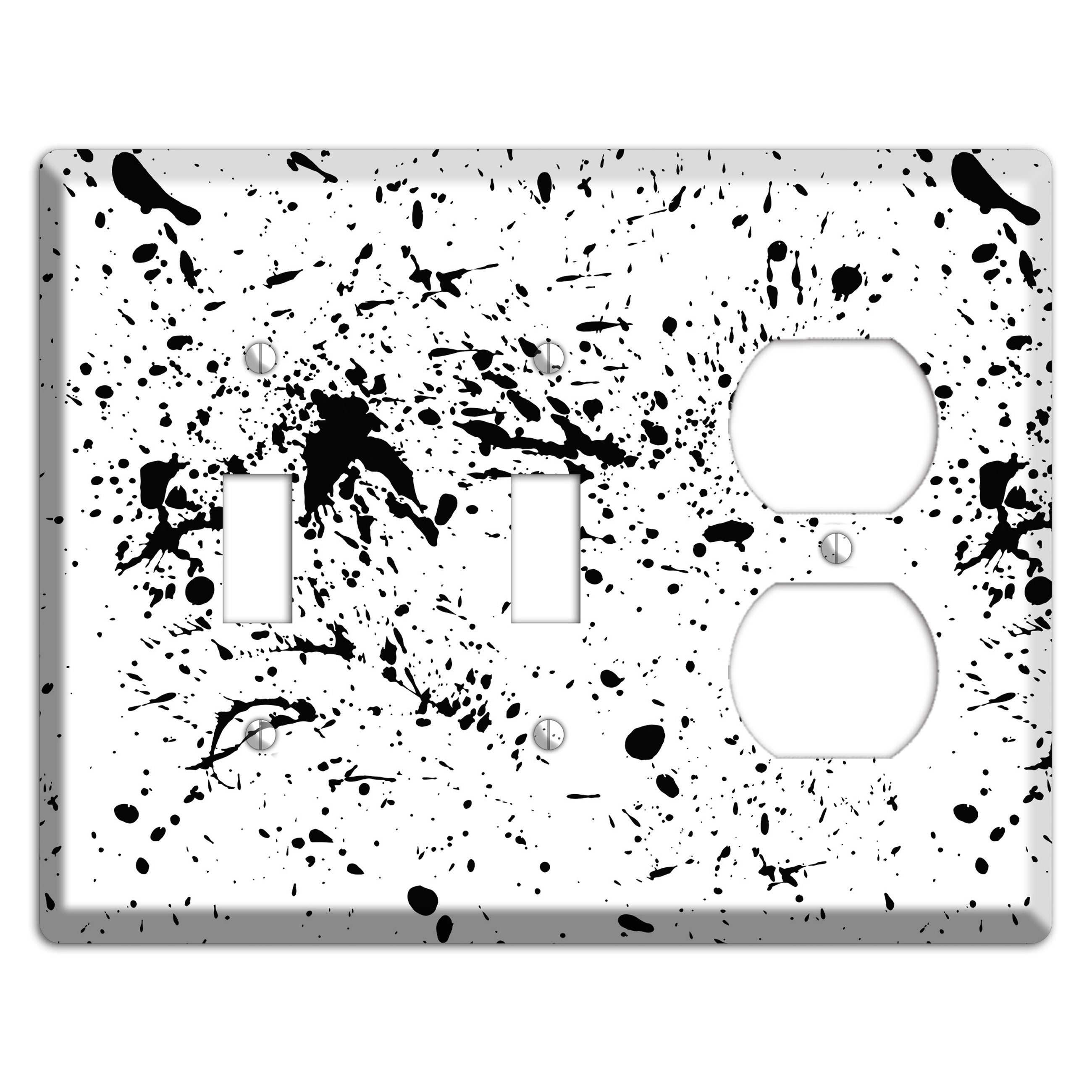 Ink Splash 4 2 Toggle / Duplex Wallplate