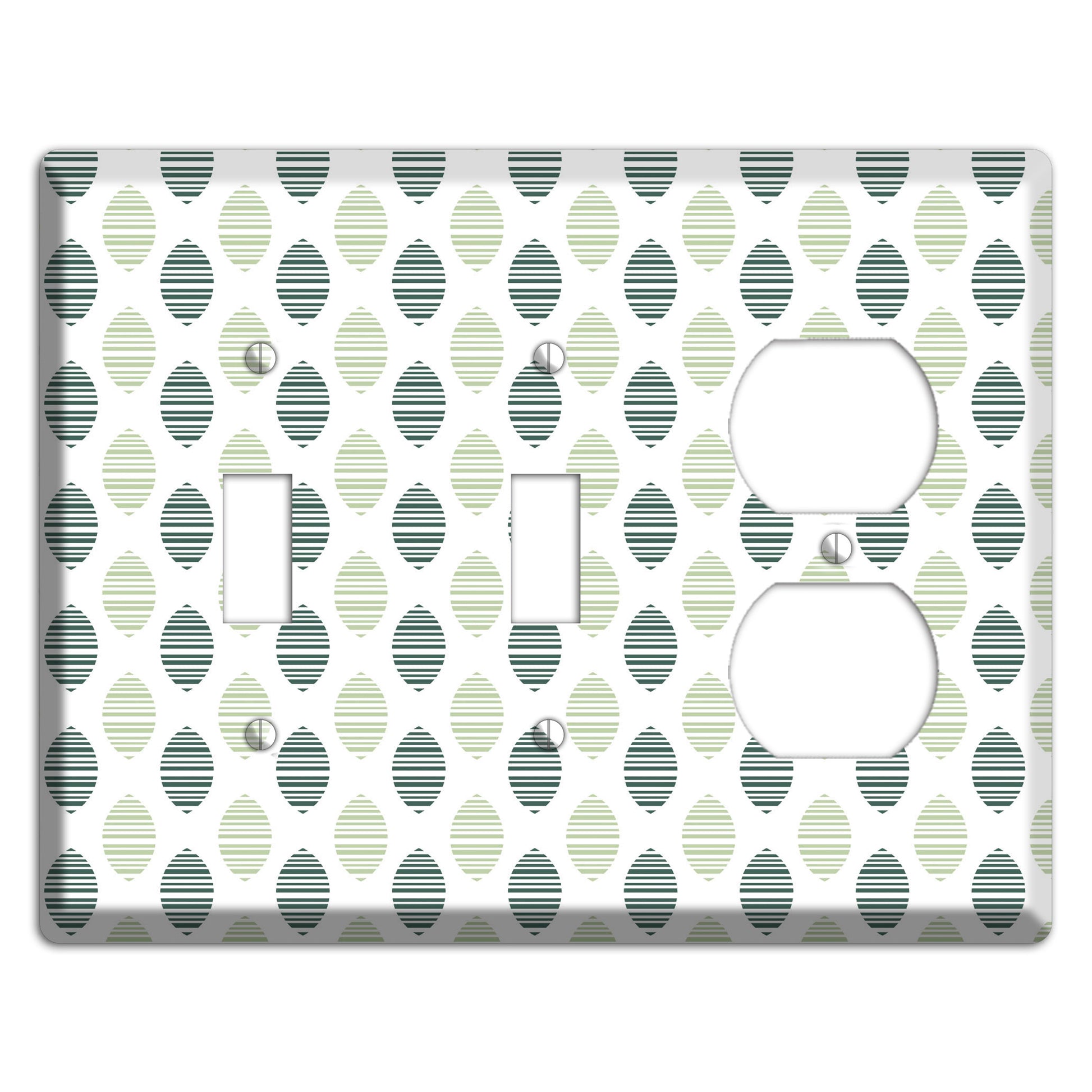 Leaves Style A 2 Toggle / Duplex Wallplate