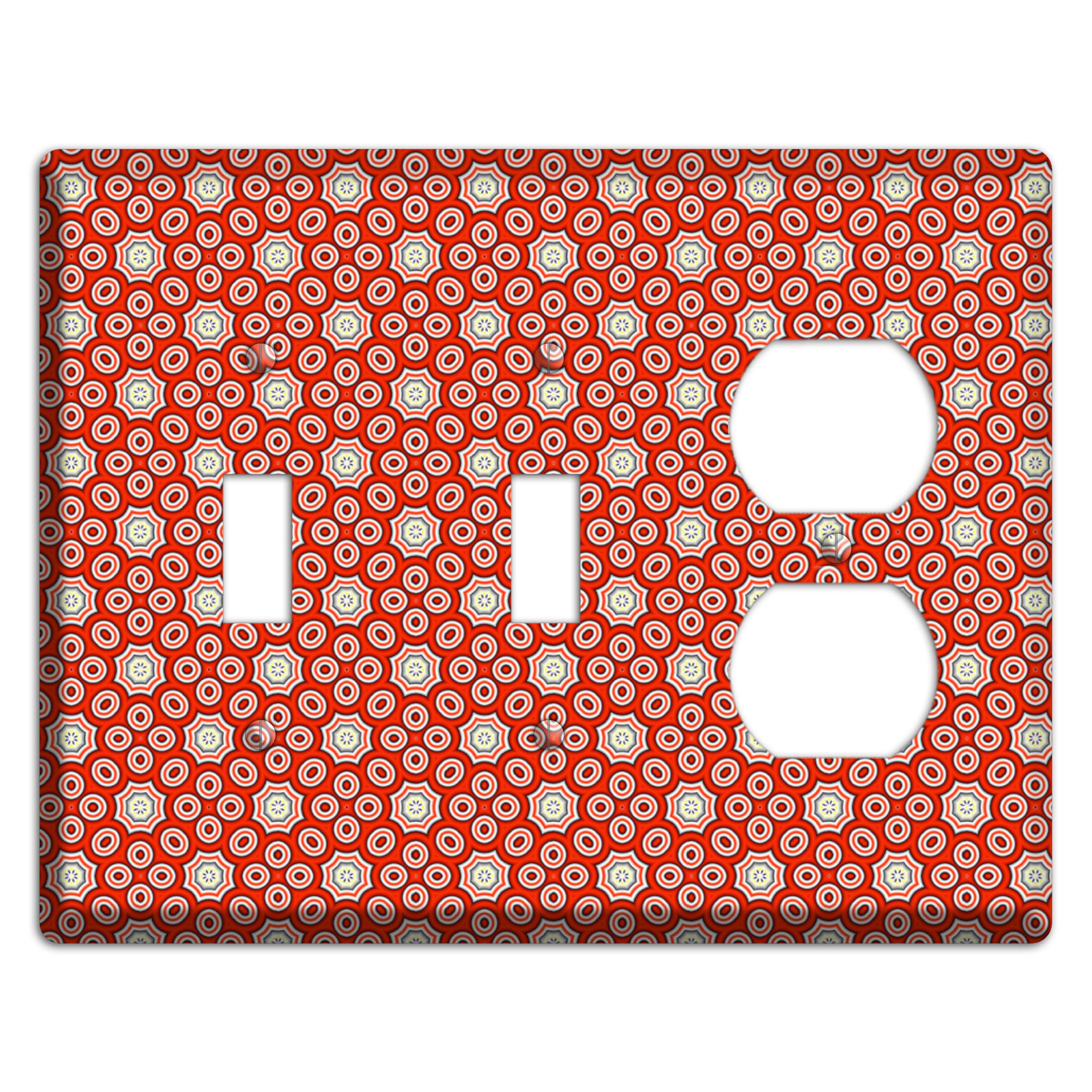 Red Foulard 2 Toggle / Duplex Wallplate