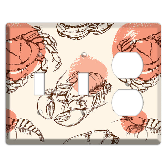 Red Crab 2 Toggle / Duplex Wallplate
