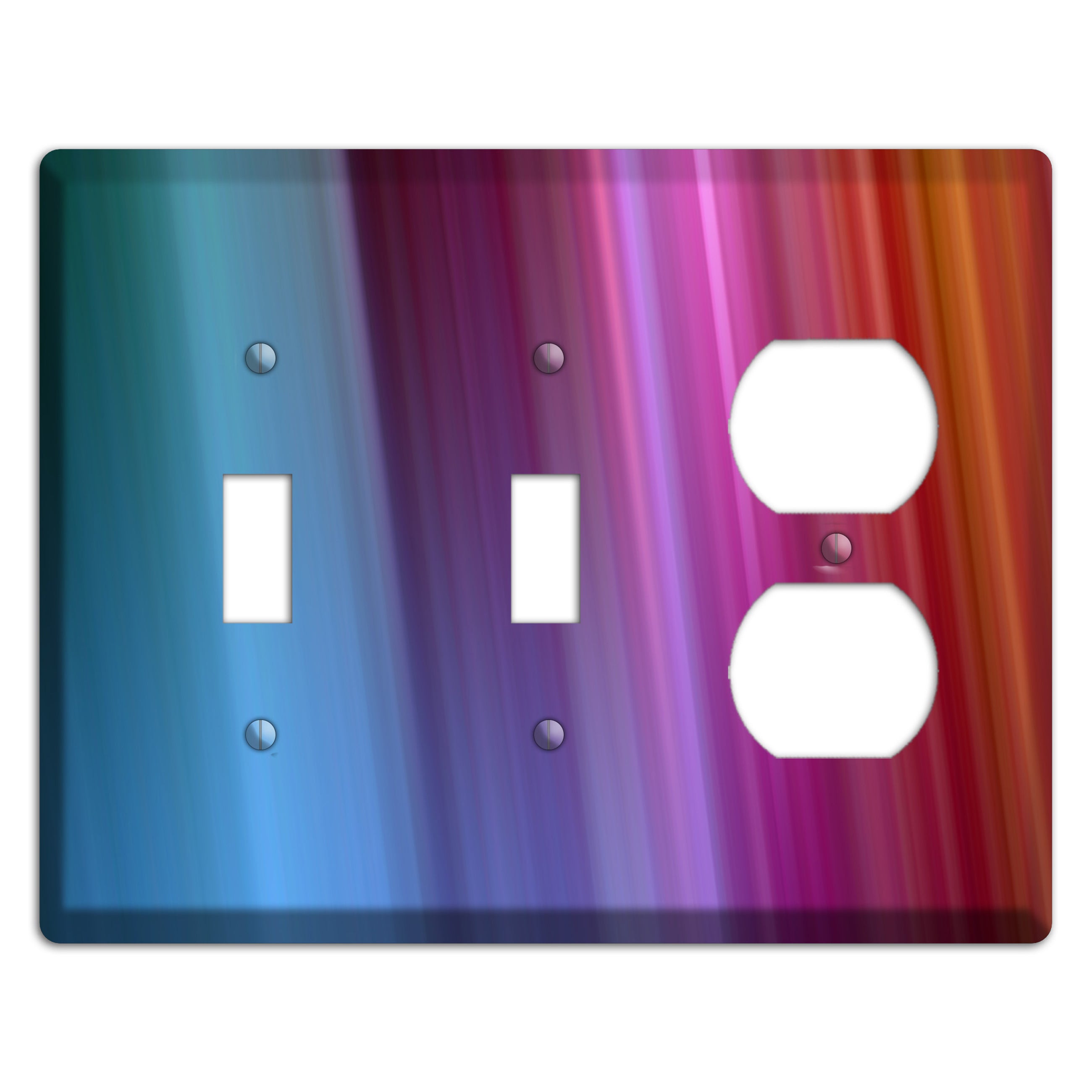 Blue and Purple Ray of Light 2 Toggle / Duplex Wallplate