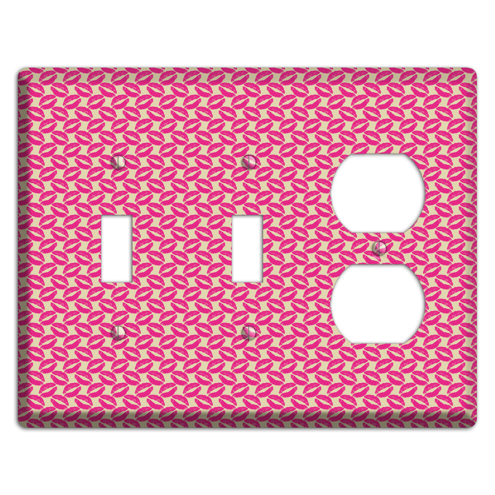 Pink Kisses 2 Toggle / Duplex Wallplate