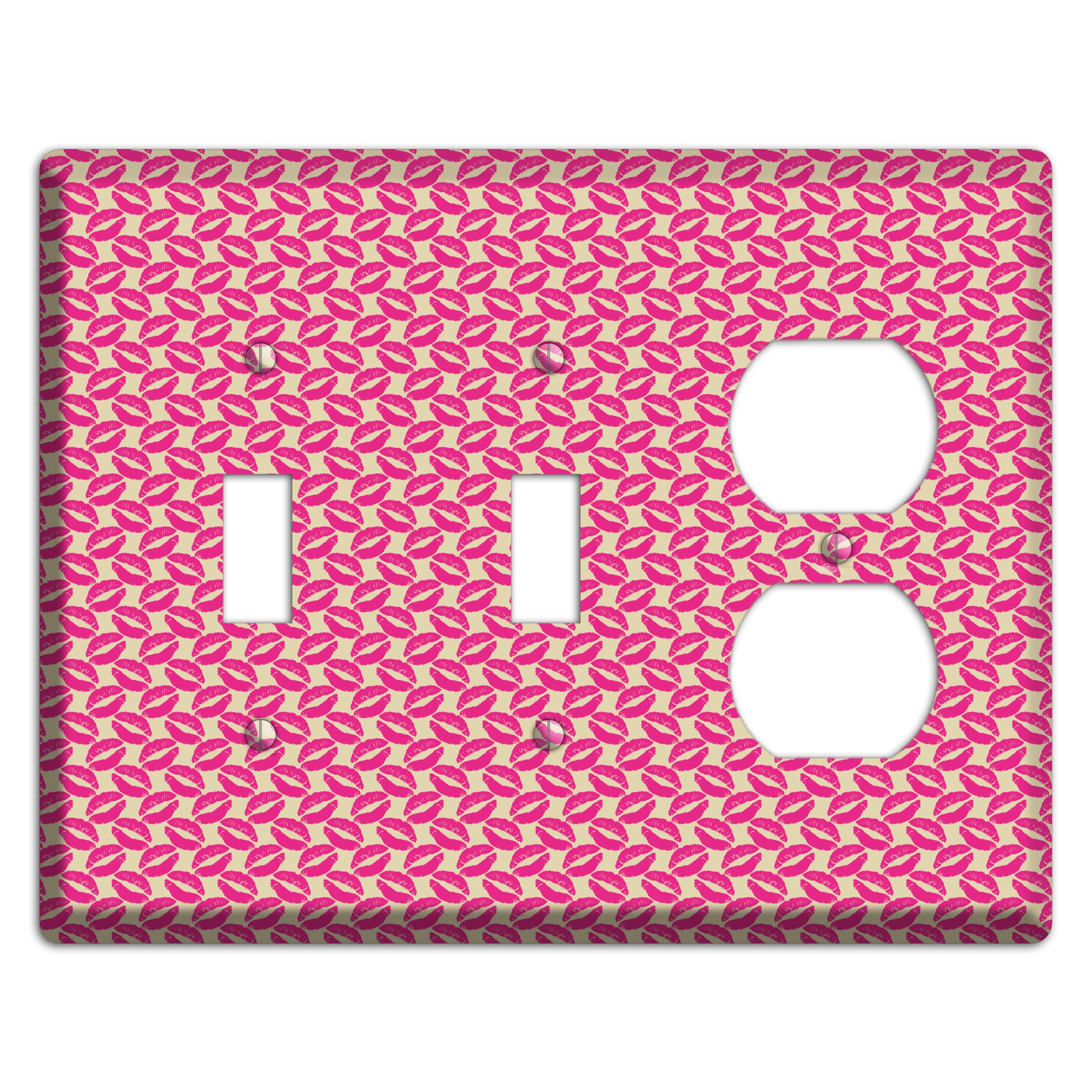Pink Kisses 2 Toggle / Duplex Wallplate