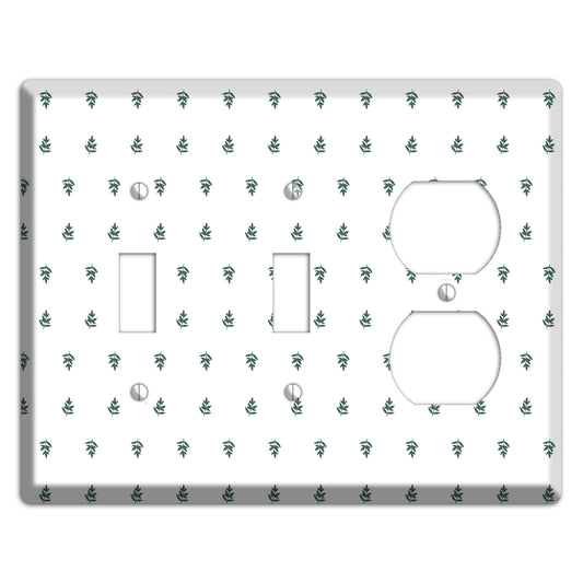 Leaves Style Y 2 Toggle / Duplex Wallplate