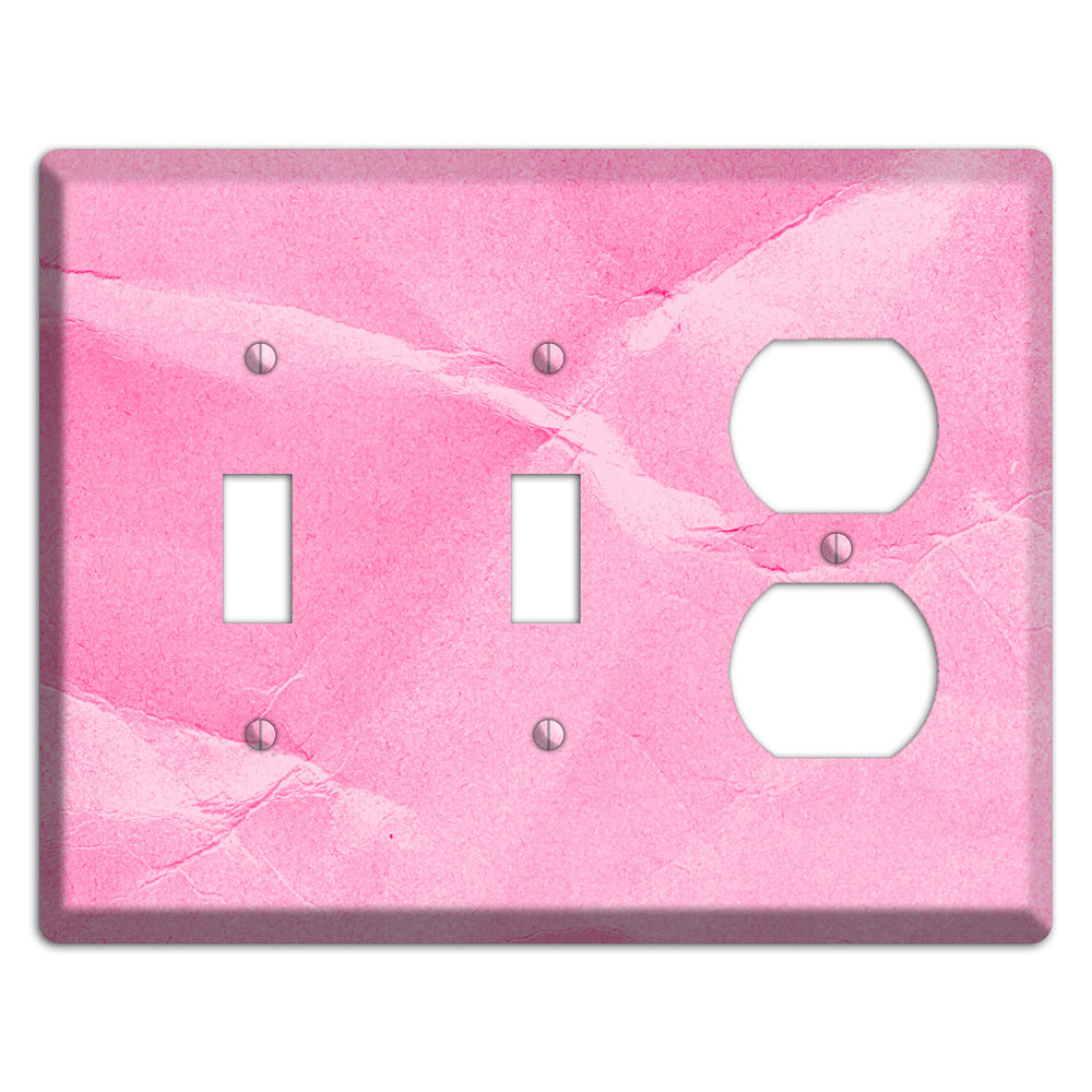 Carnation Pink Texture 2 Toggle / Duplex Wallplate