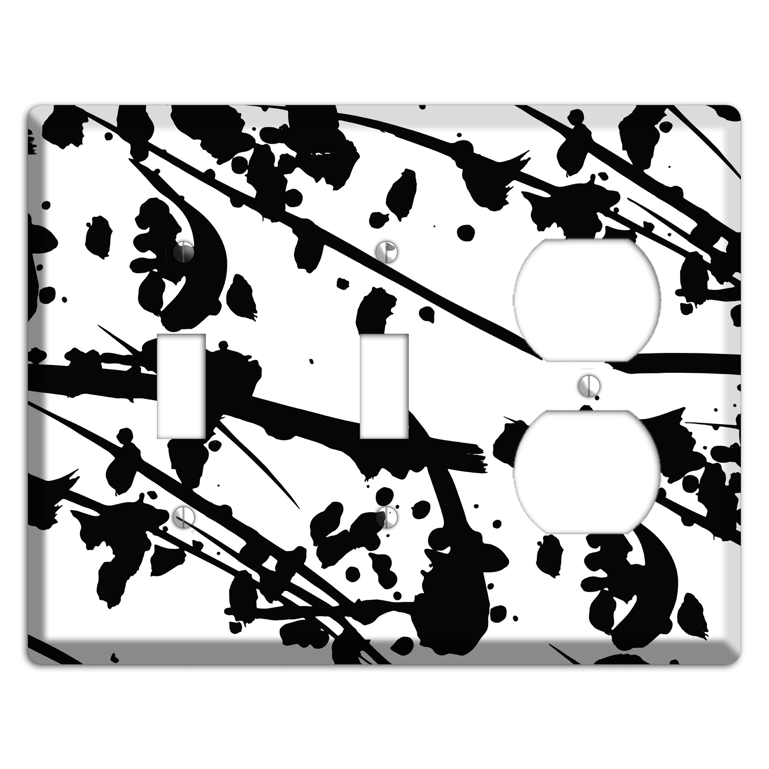 Ink Splash 6 2 Toggle / Duplex Wallplate