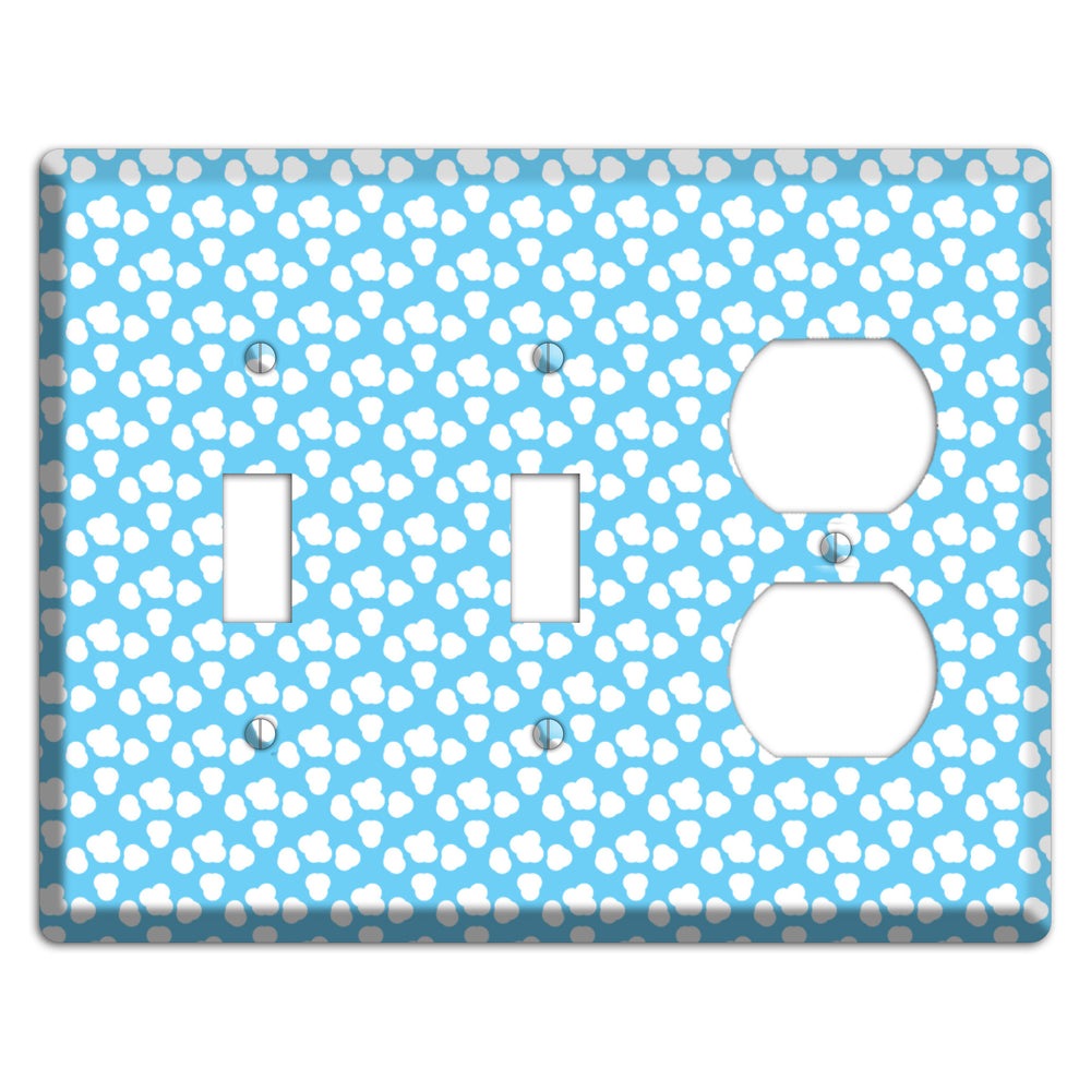 Blue Small Clouds 2 Toggle / Duplex Wallplate