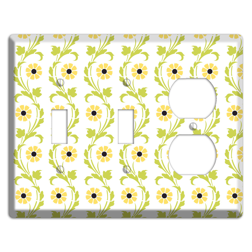 Green Vine Floral 2 Toggle / Duplex Wallplate