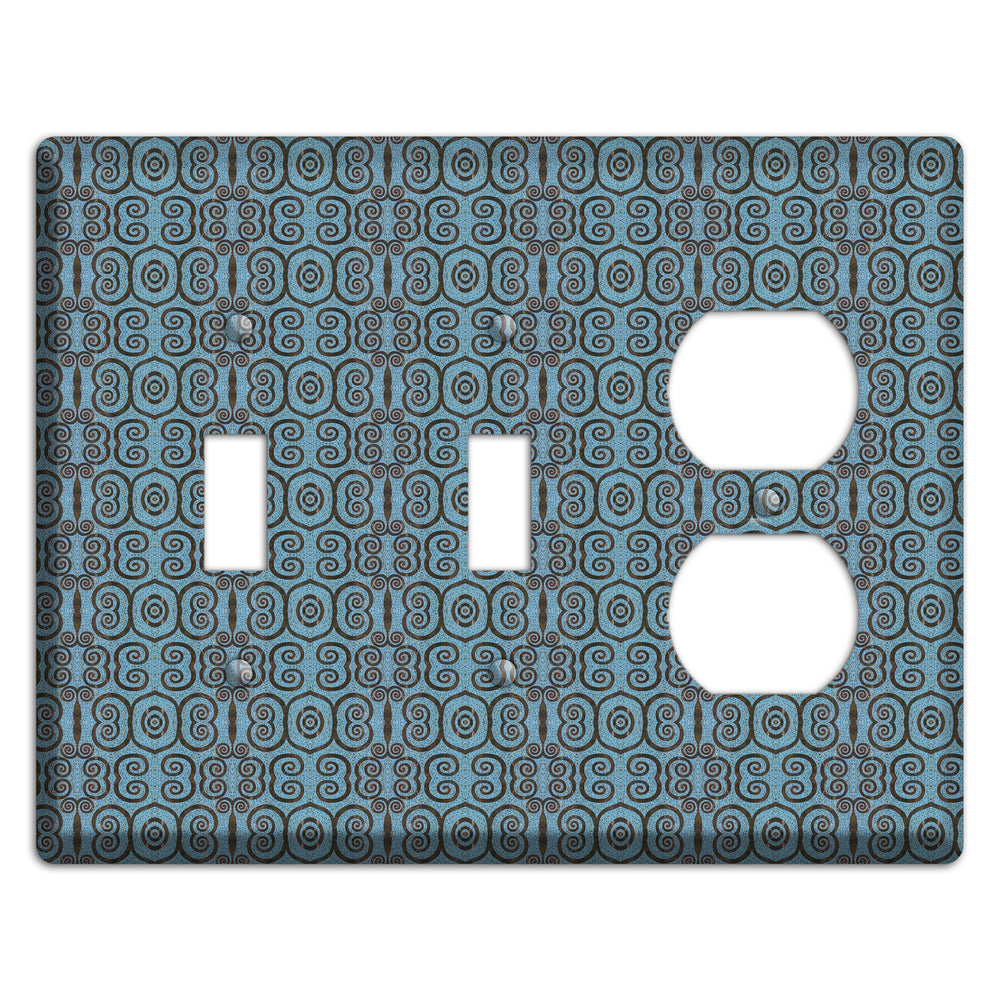 Blue Tapestry 2 Toggle / Duplex Wallplate