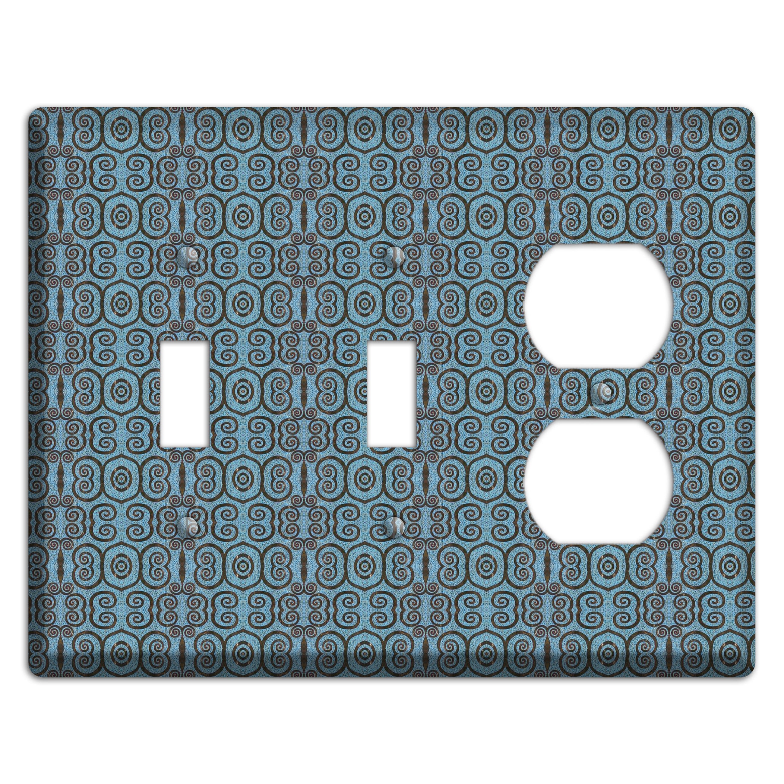 Blue Tapestry 2 Toggle / Duplex Wallplate