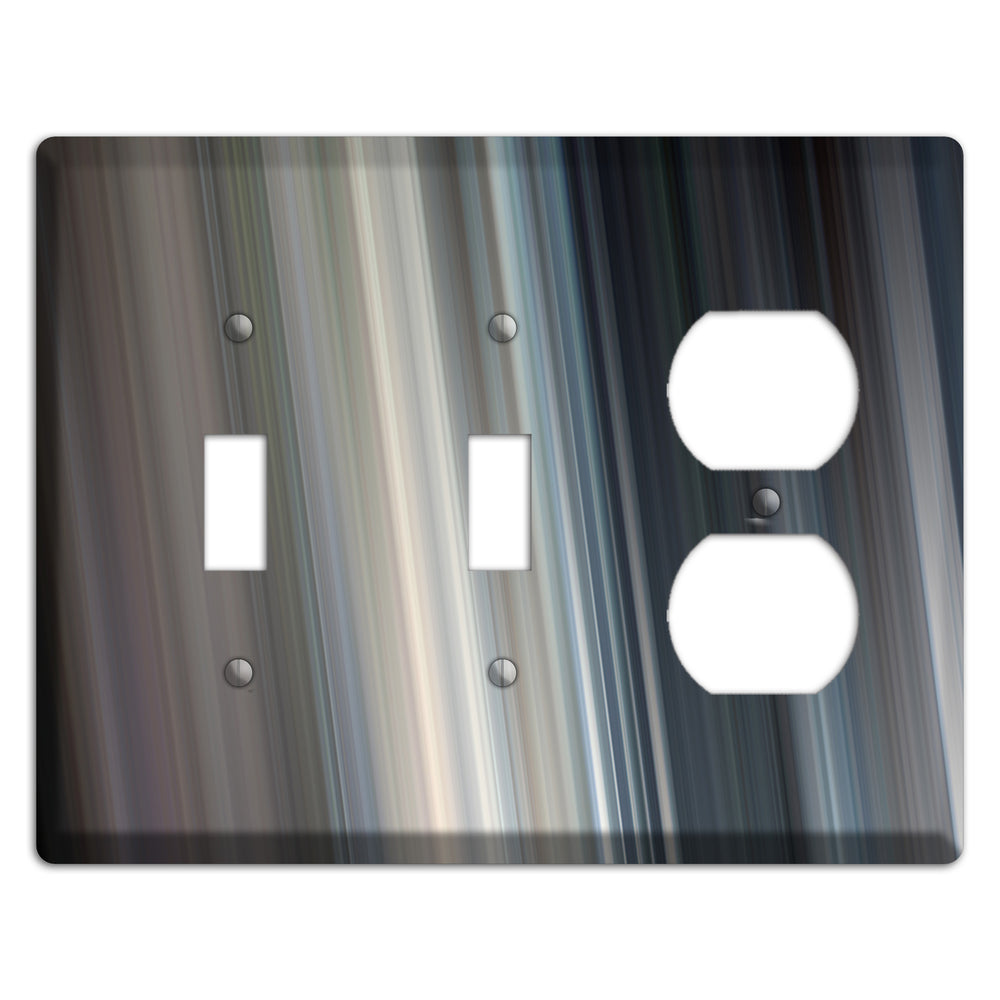 Blue Grey Ray of Light 2 Toggle / Duplex Wallplate