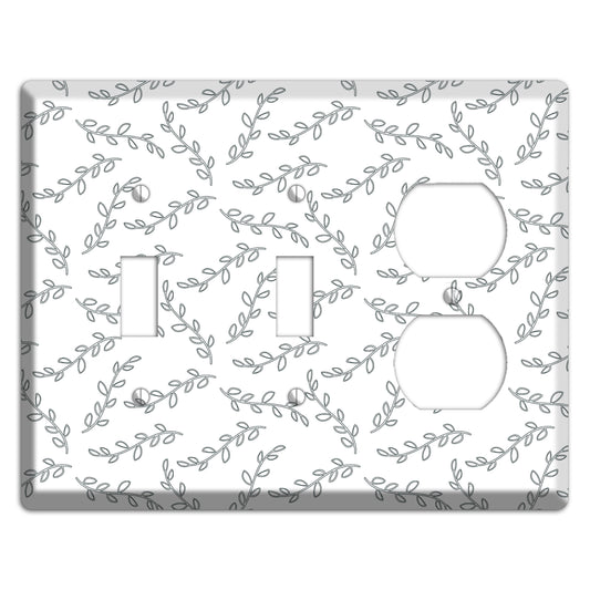 Leaves Style CC 2 Toggle / Duplex Wallplate