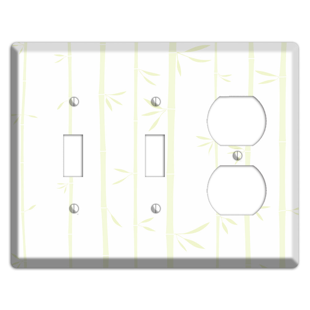 Light Green Bamboo 2 Toggle / Duplex Wallplate