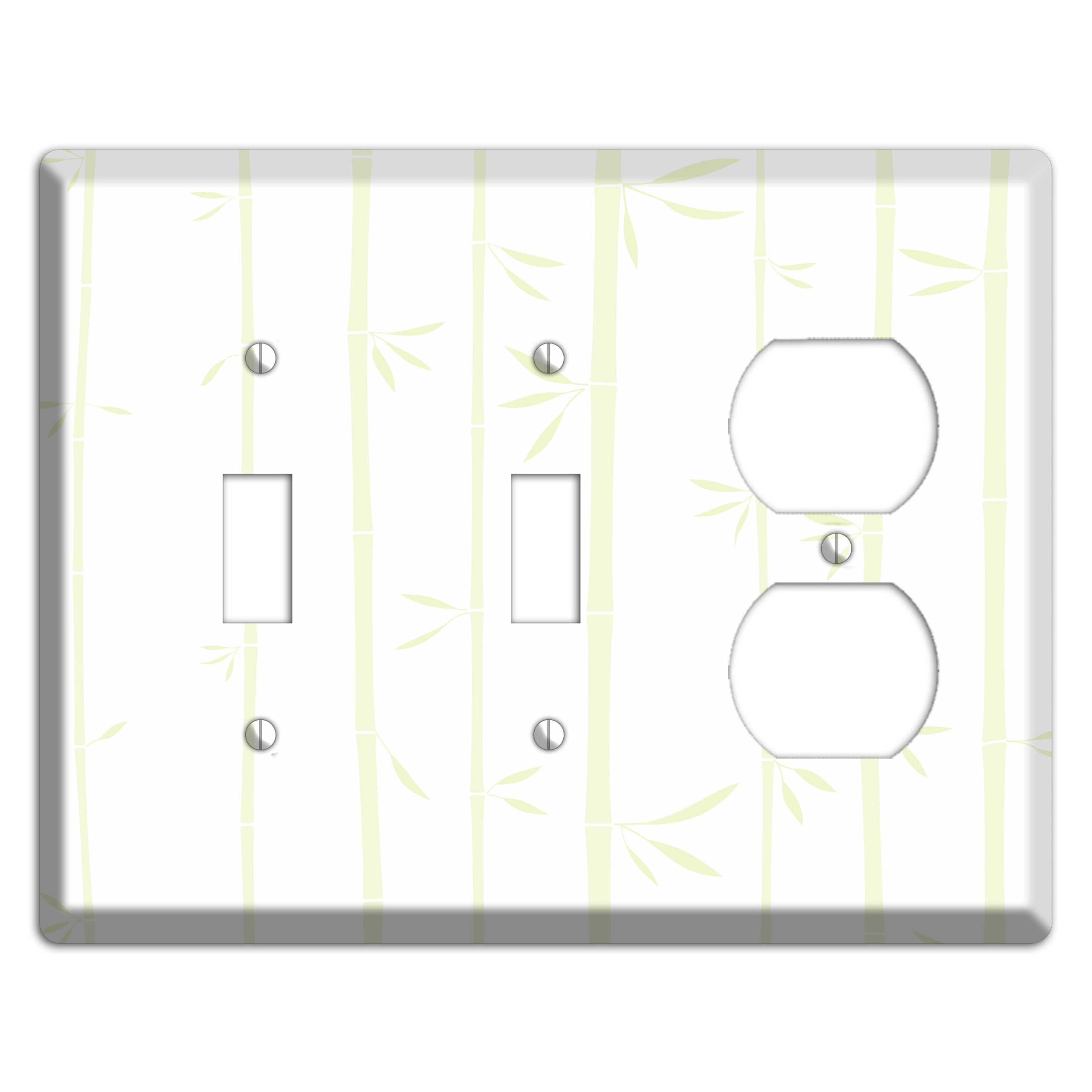 Light Green Bamboo 2 Toggle / Duplex Wallplate