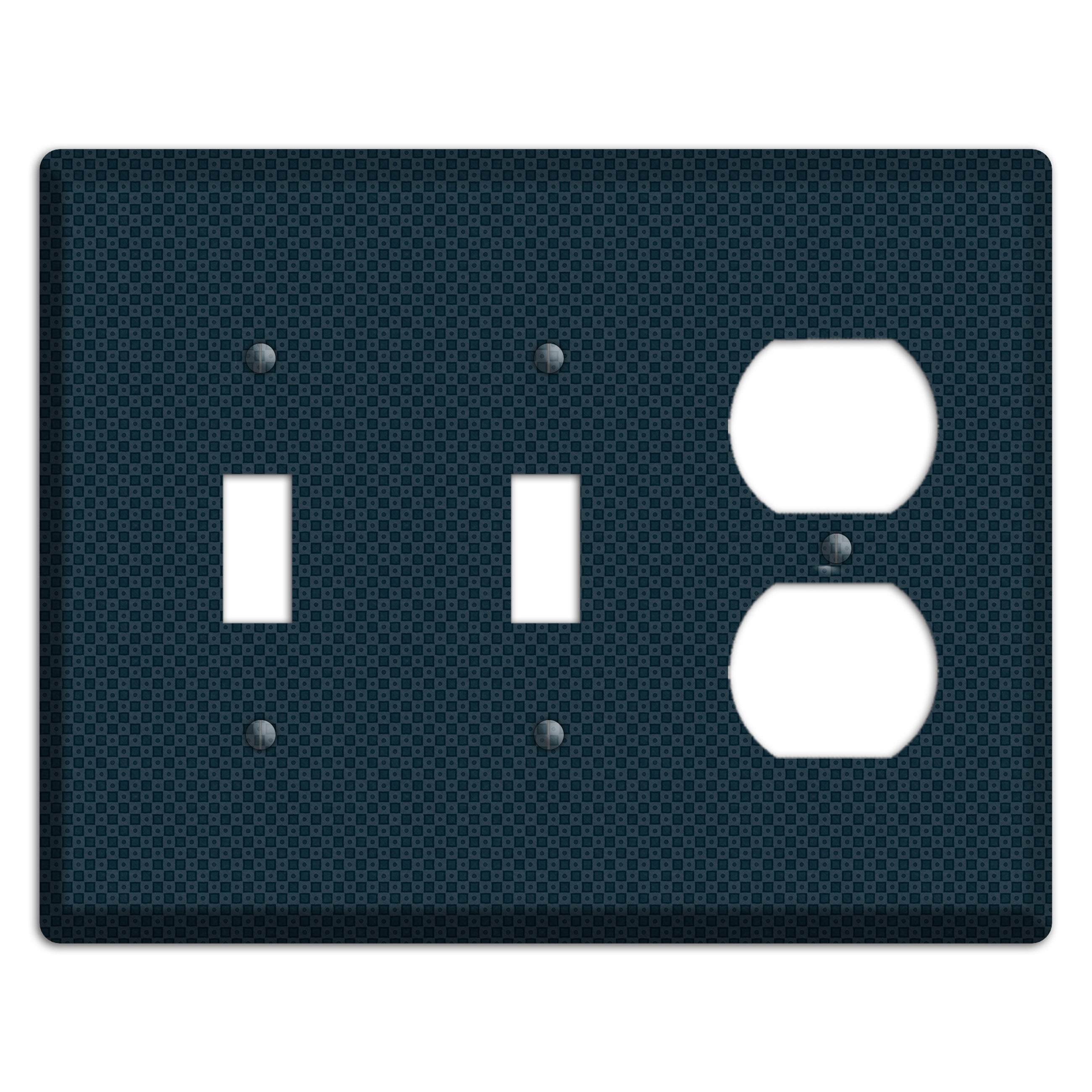 Navy Dots and Check 2 Toggle / Duplex Wallplate