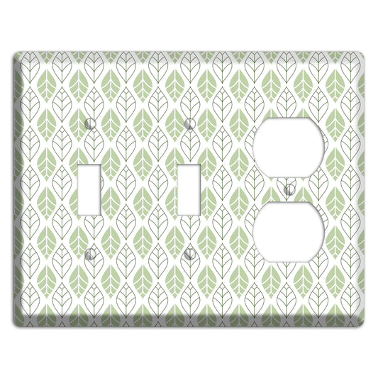Leaves Style W 2 Toggle / Duplex Wallplate