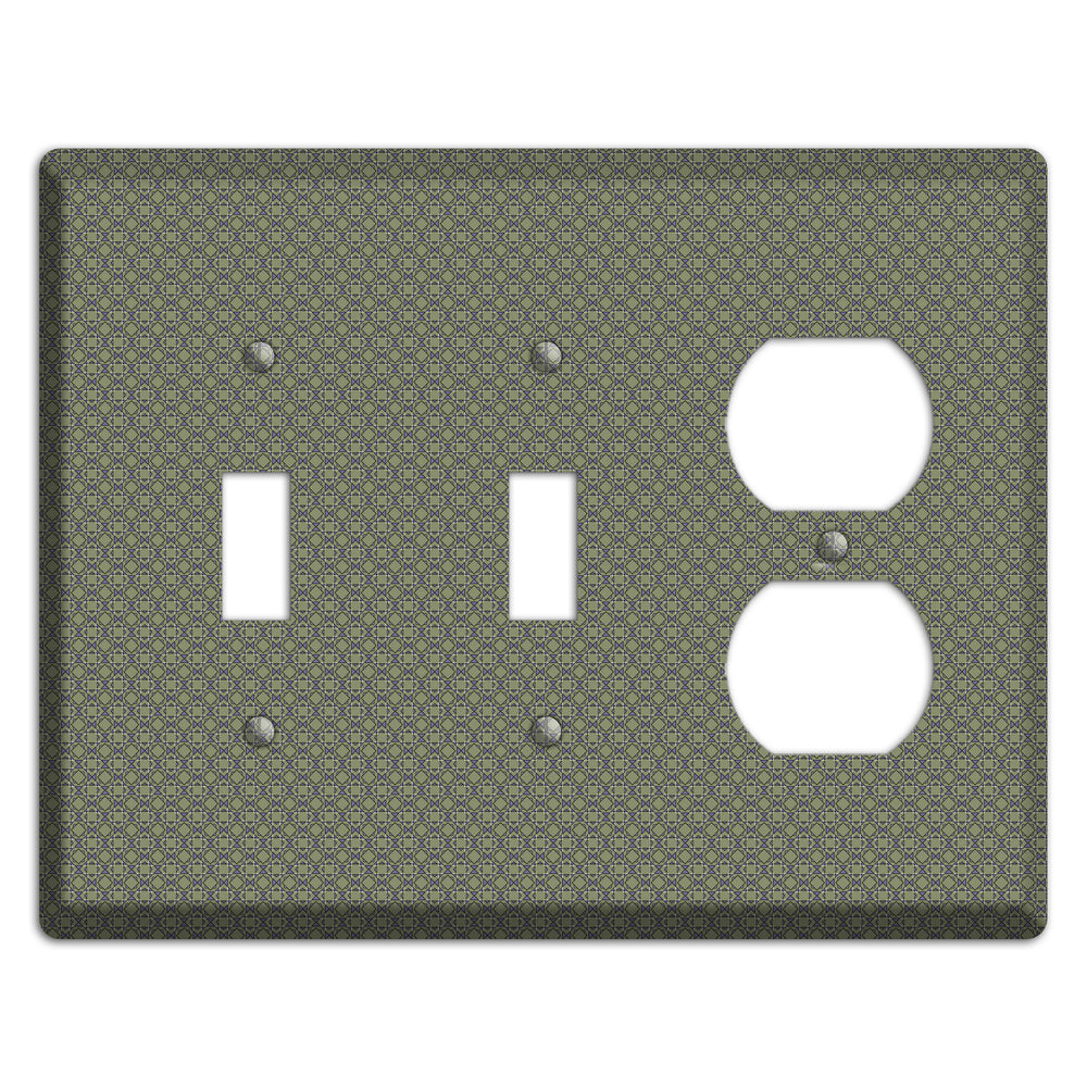 Multi Olive Foulard 2 Toggle / Duplex Wallplate