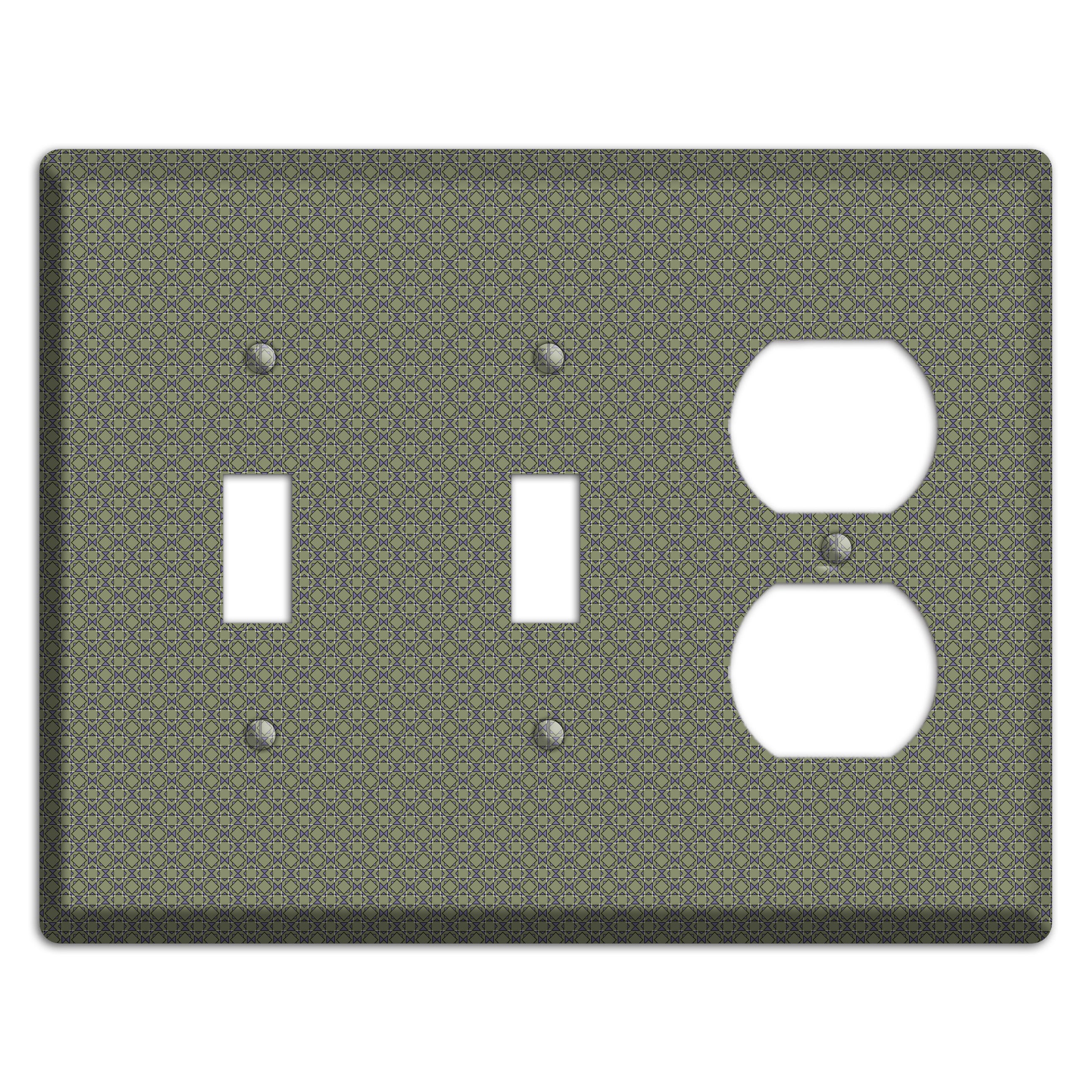 Multi Olive Foulard 2 Toggle / Duplex Wallplate