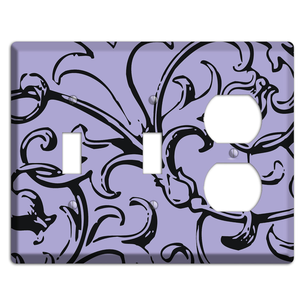 Victorian Lilac 2 Toggle / Duplex Wallplate