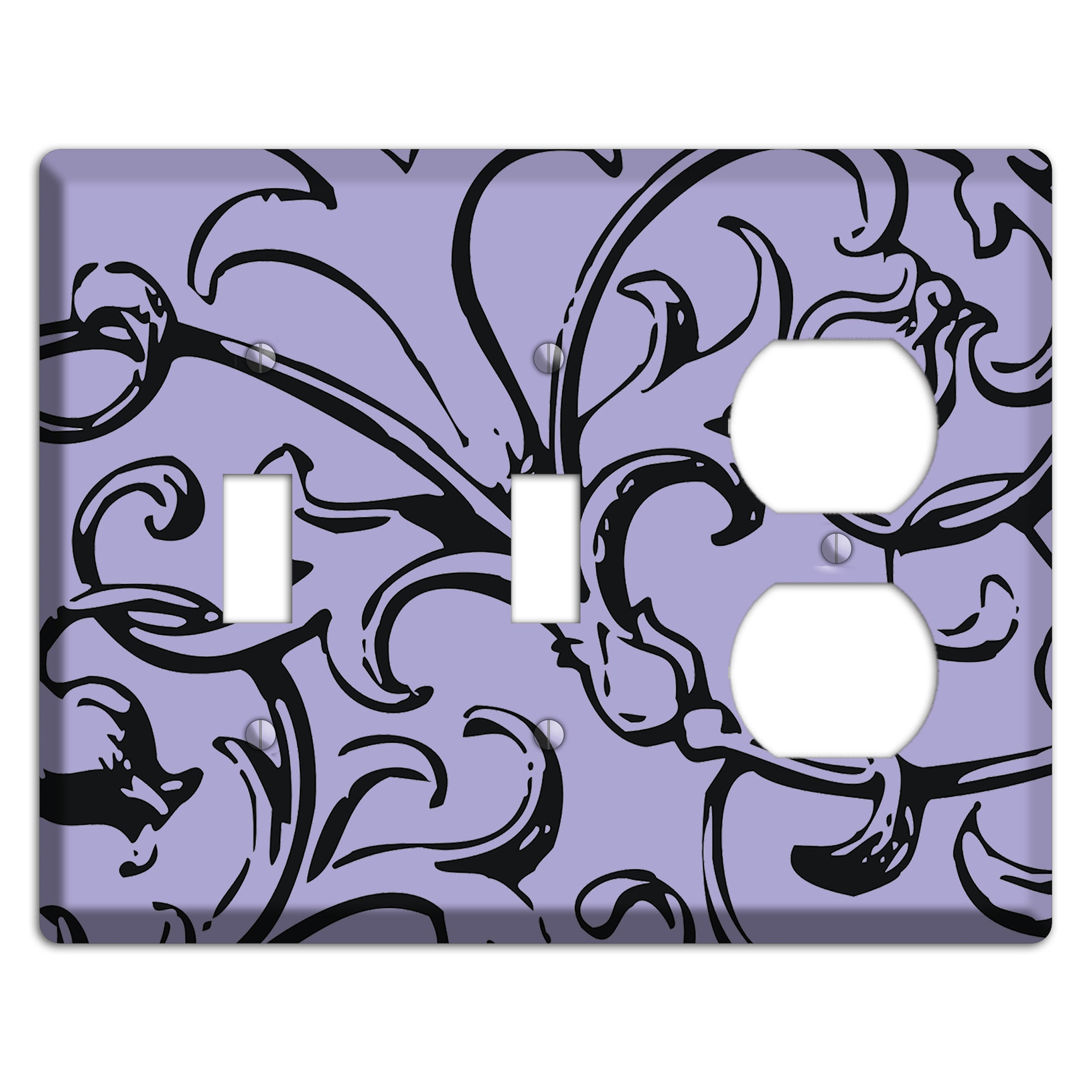 Victorian Lilac 2 Toggle / Duplex Wallplate