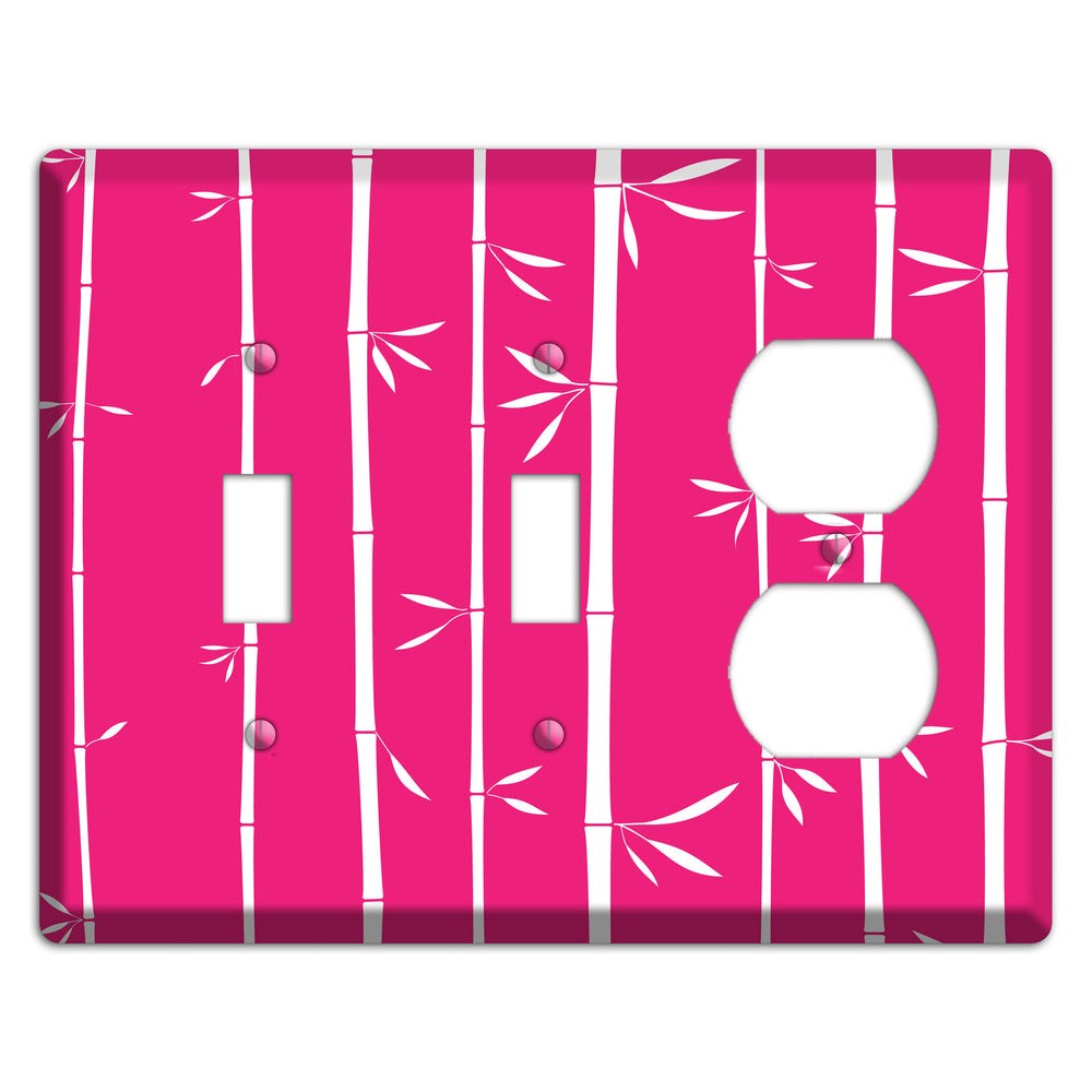 Pink Bamboo 2 Toggle / Duplex Wallplate