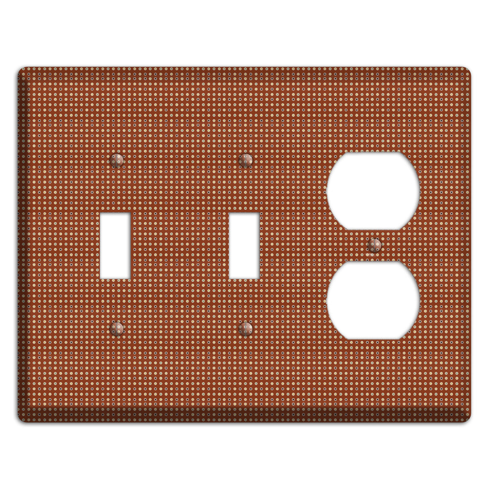 Maroon Weave 2 Toggle / Duplex Wallplate