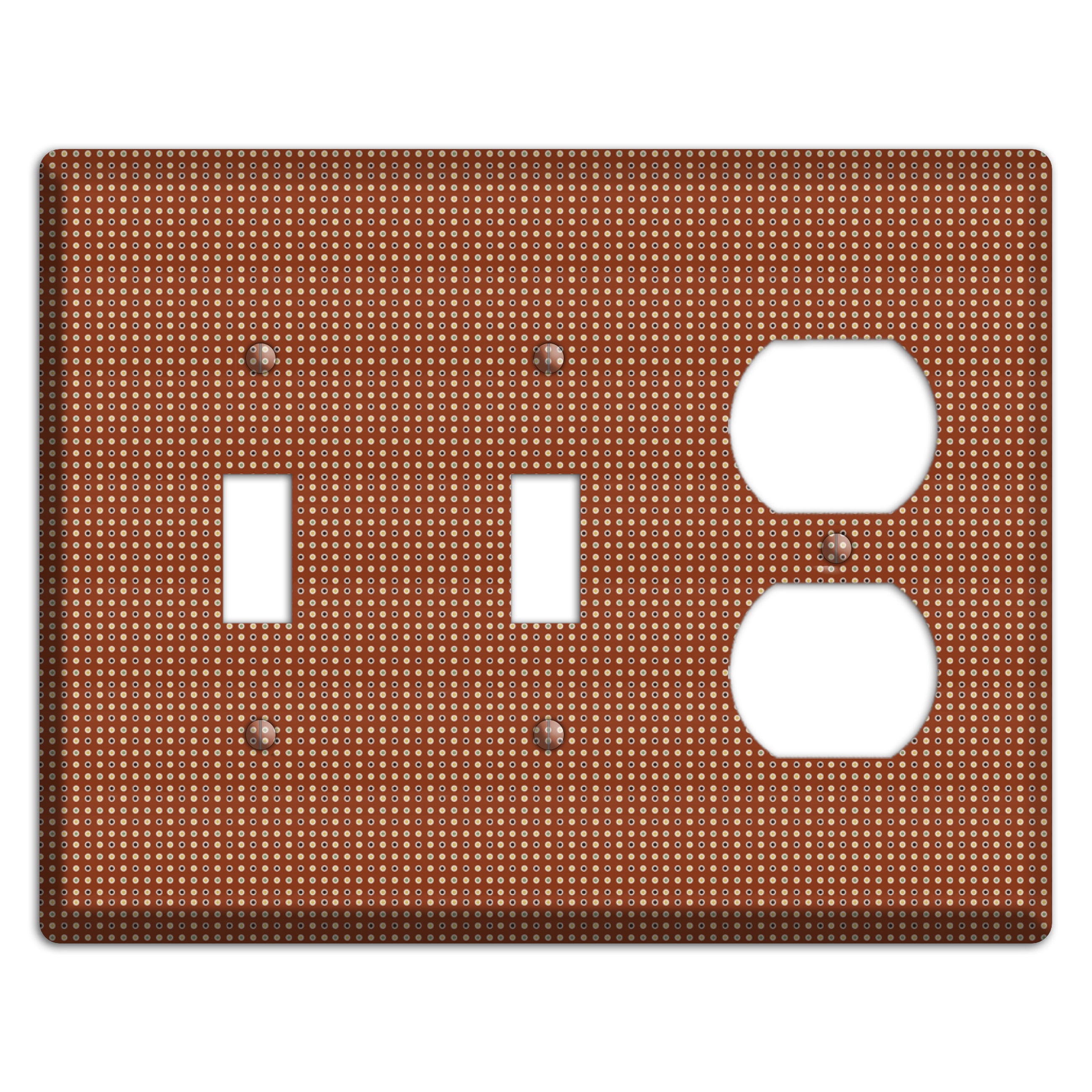 Maroon Weave 2 Toggle / Duplex Wallplate