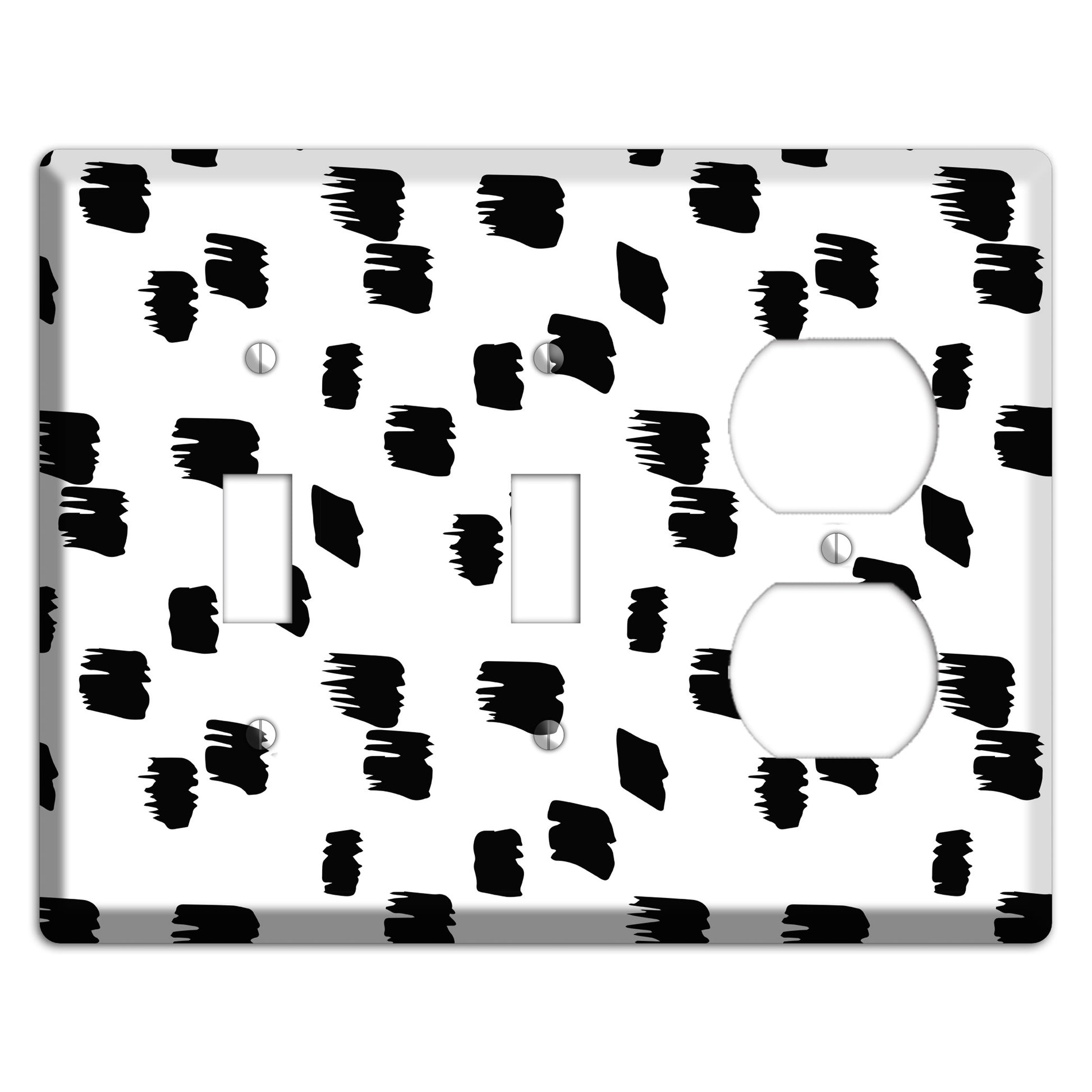 Ink Brushstrokes 6 2 Toggle / Duplex Wallplate