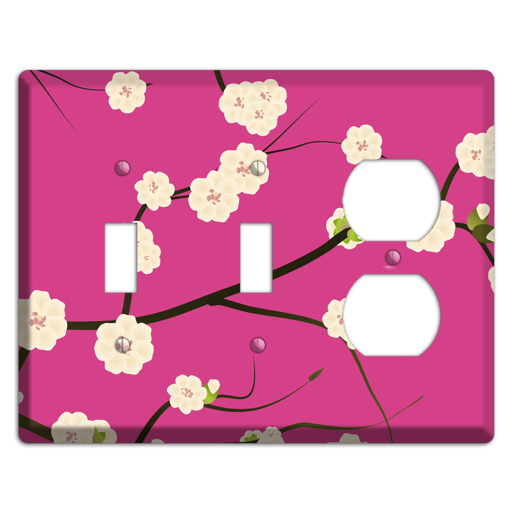 Pink Cherry Blossoms 2 2 Toggle / Duplex Wallplate