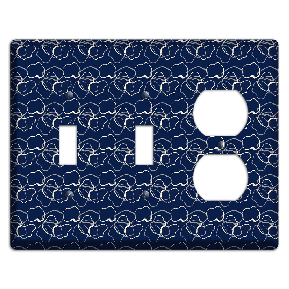 Blue with Irregular Circles 2 Toggle / Duplex Wallplate