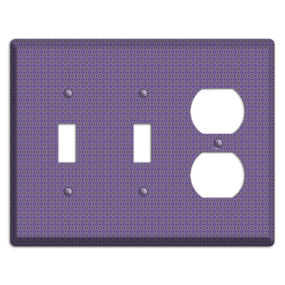 Multi Purple Tiled 2 Toggle / Duplex Wallplate