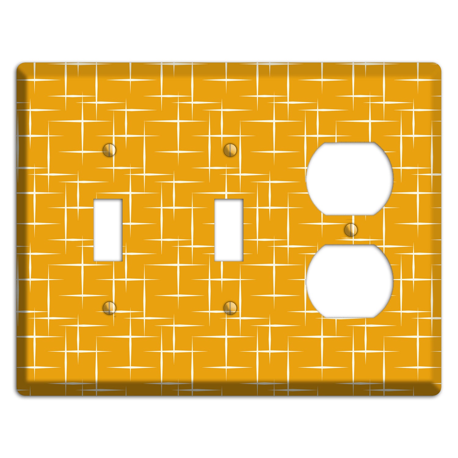 Orange Atomic 2 Toggle / Duplex Wallplate