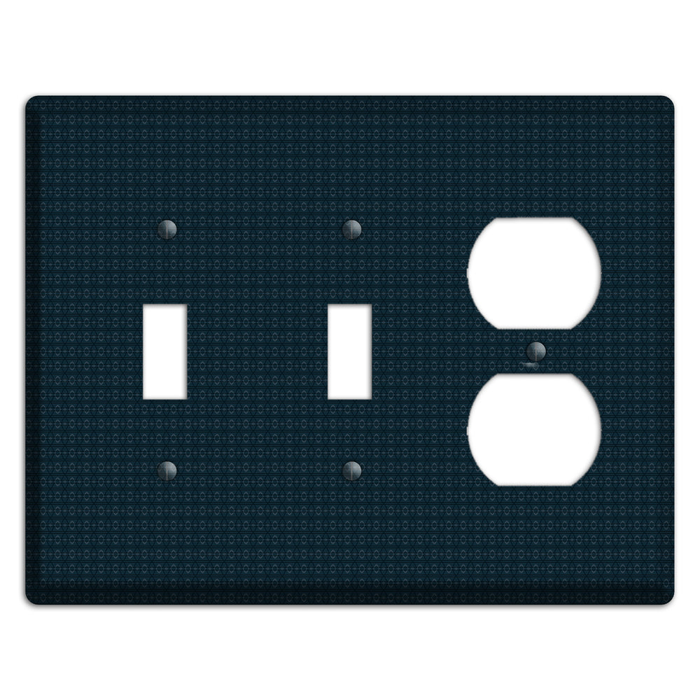 Navy Tiny Tapestry 2 Toggle / Duplex Wallplate