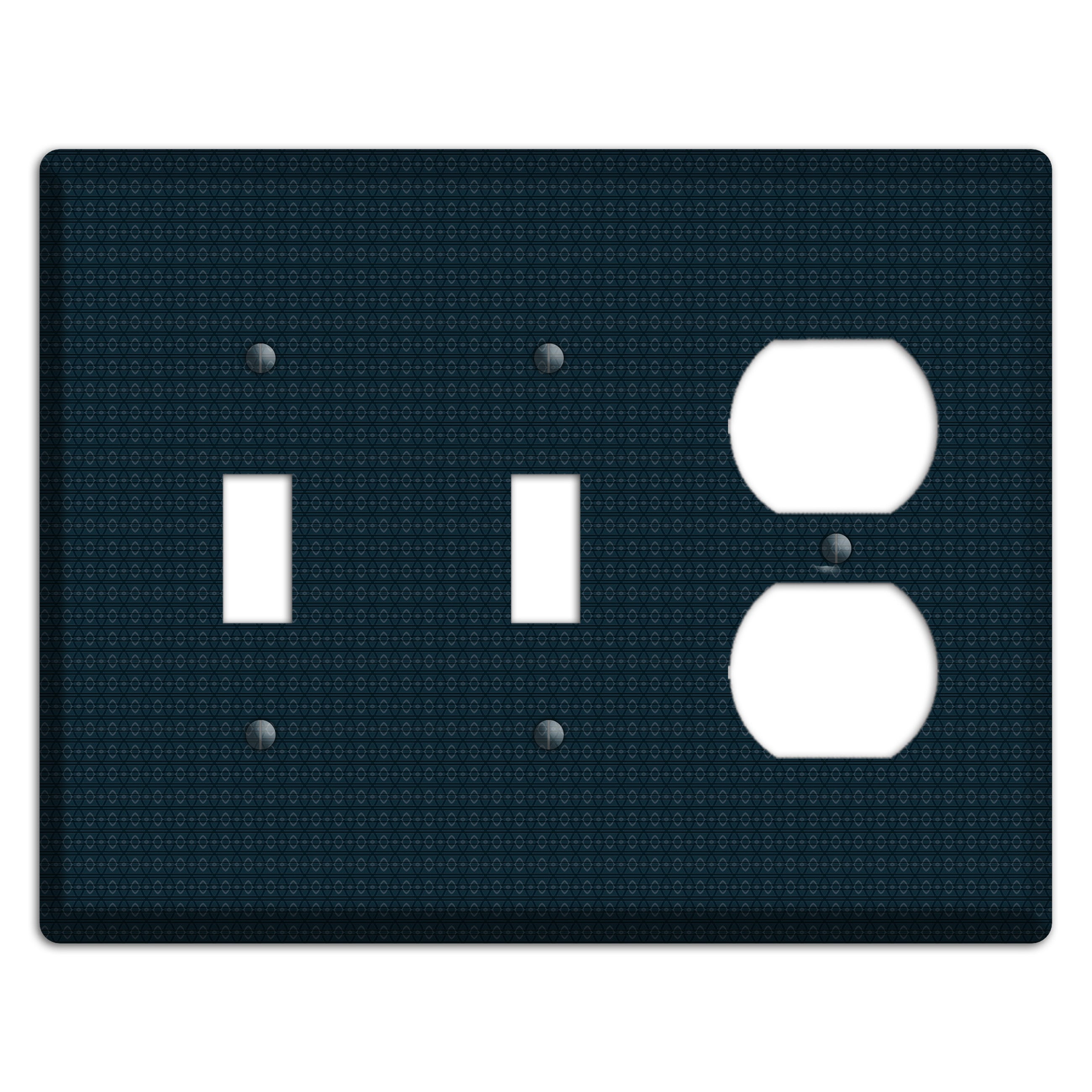 Navy Tiny Tapestry 2 Toggle / Duplex Wallplate