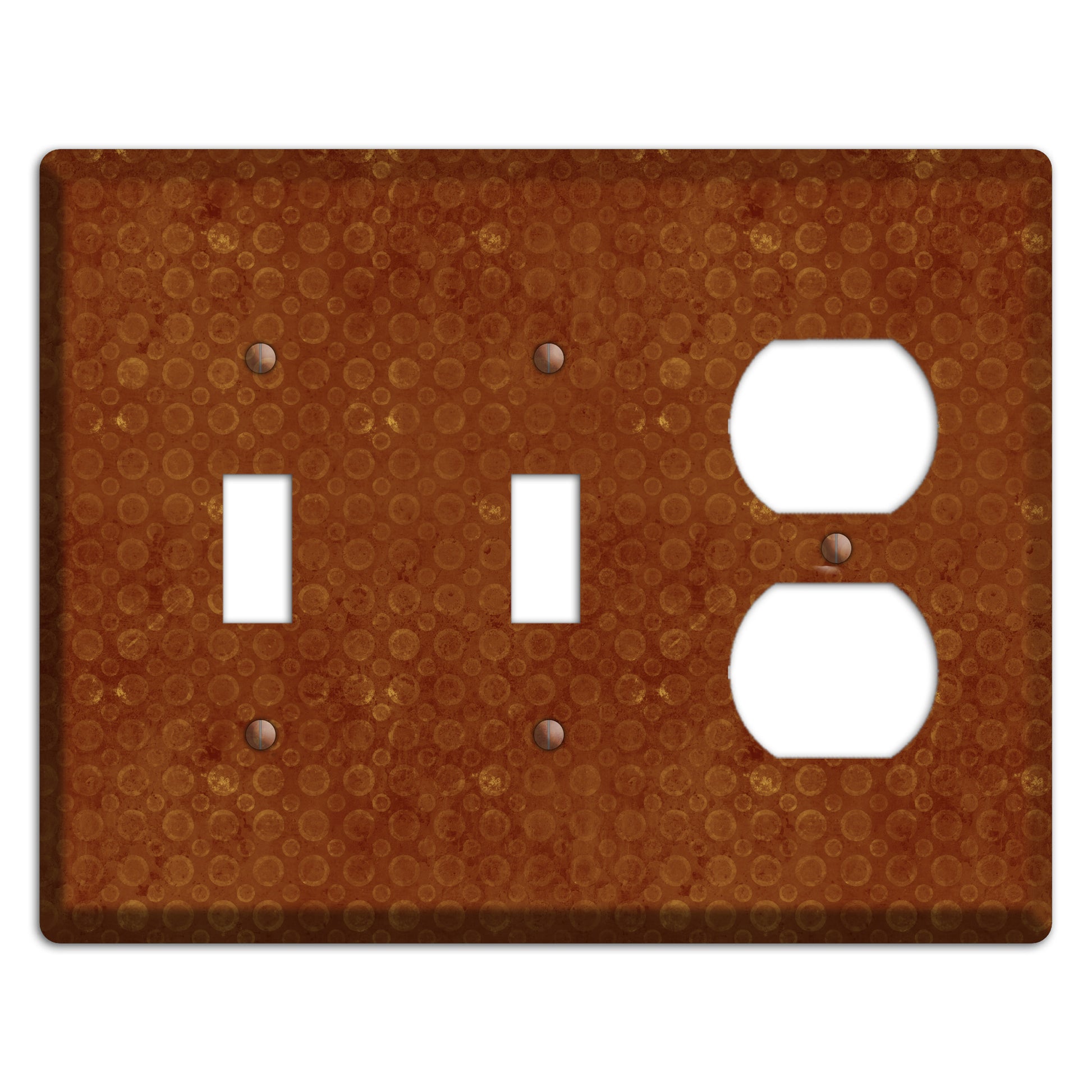 Red Circles 2 Toggle / Duplex Wallplate