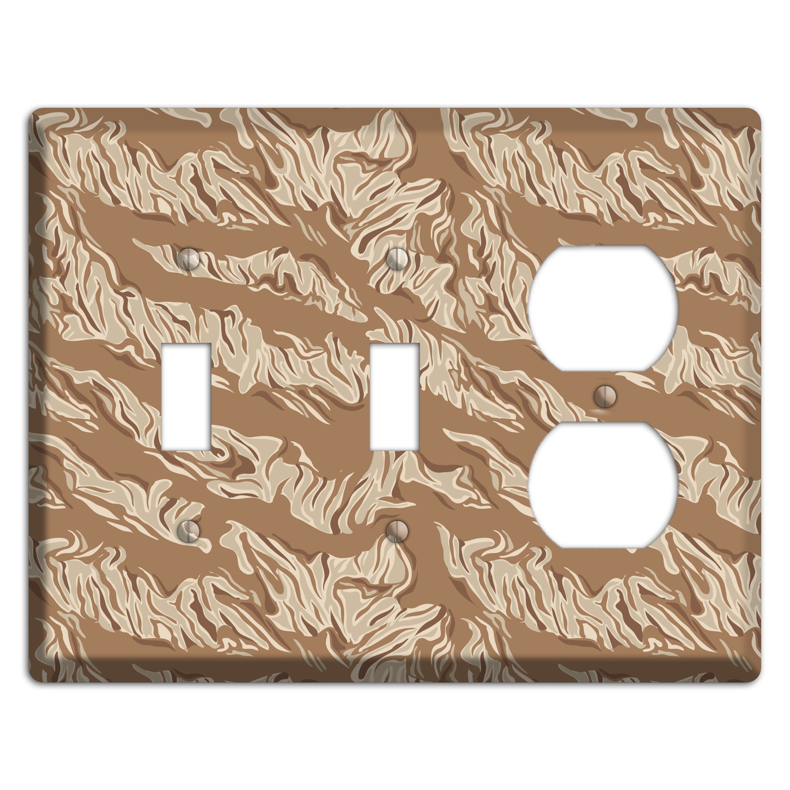 Desert Tiger Camo 2 Toggle / Duplex Wallplate
