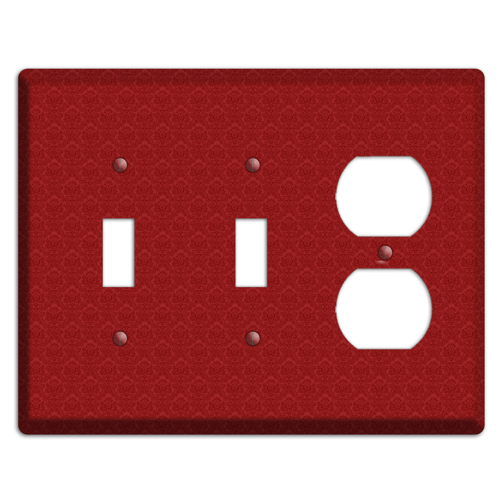 Red Cartouche 2 Toggle / Duplex Wallplate