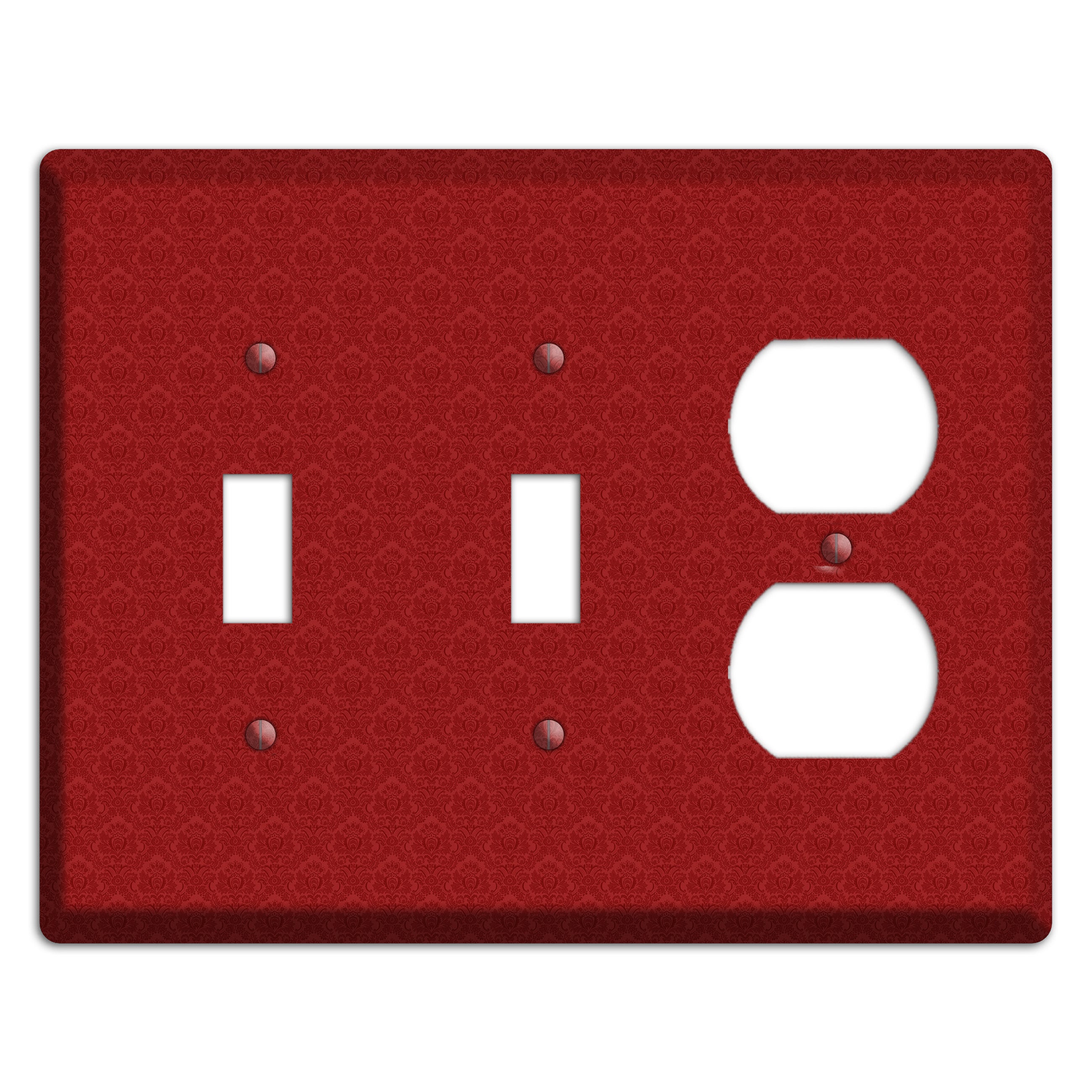 Red Cartouche 2 Toggle / Duplex Wallplate