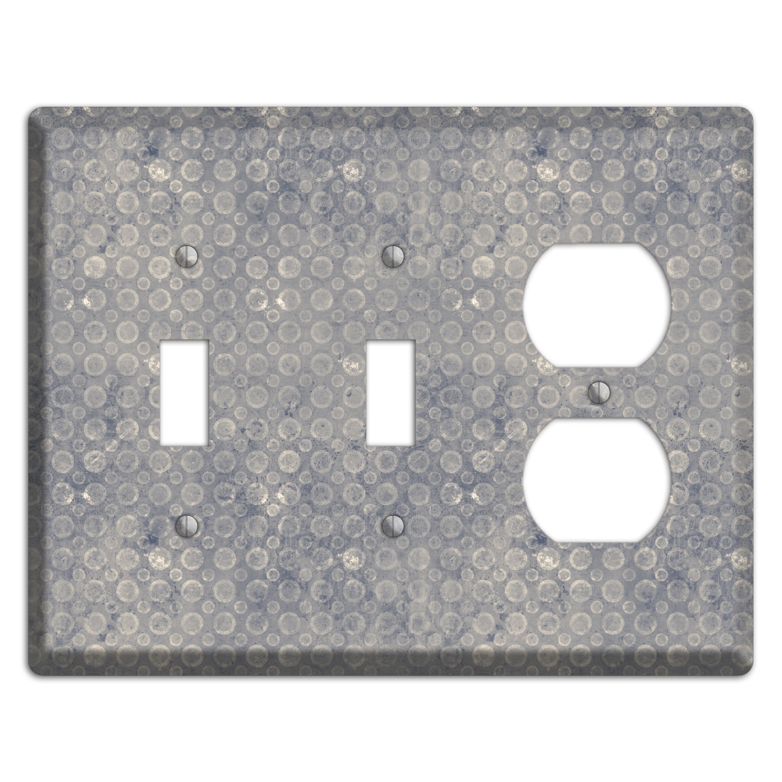 Grey Circles 2 Toggle / Duplex Wallplate