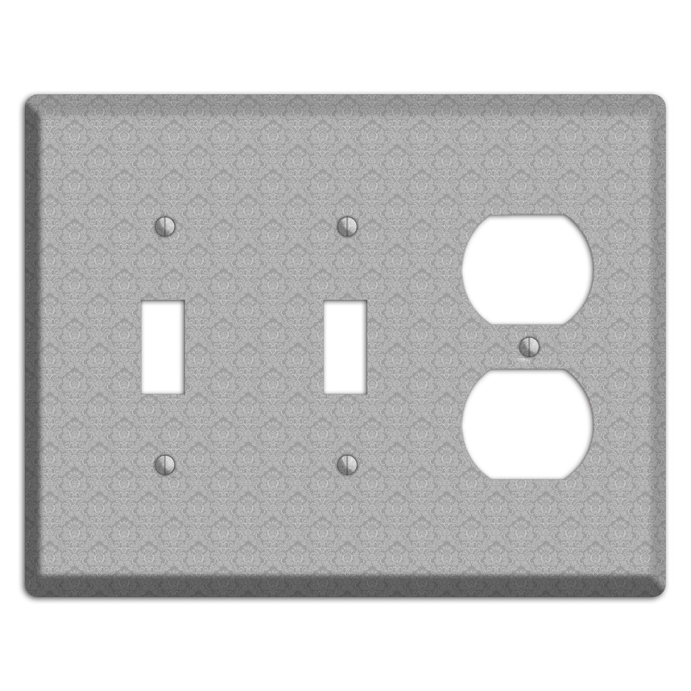 Light Grey Cartouche 2 Toggle / Duplex Wallplate