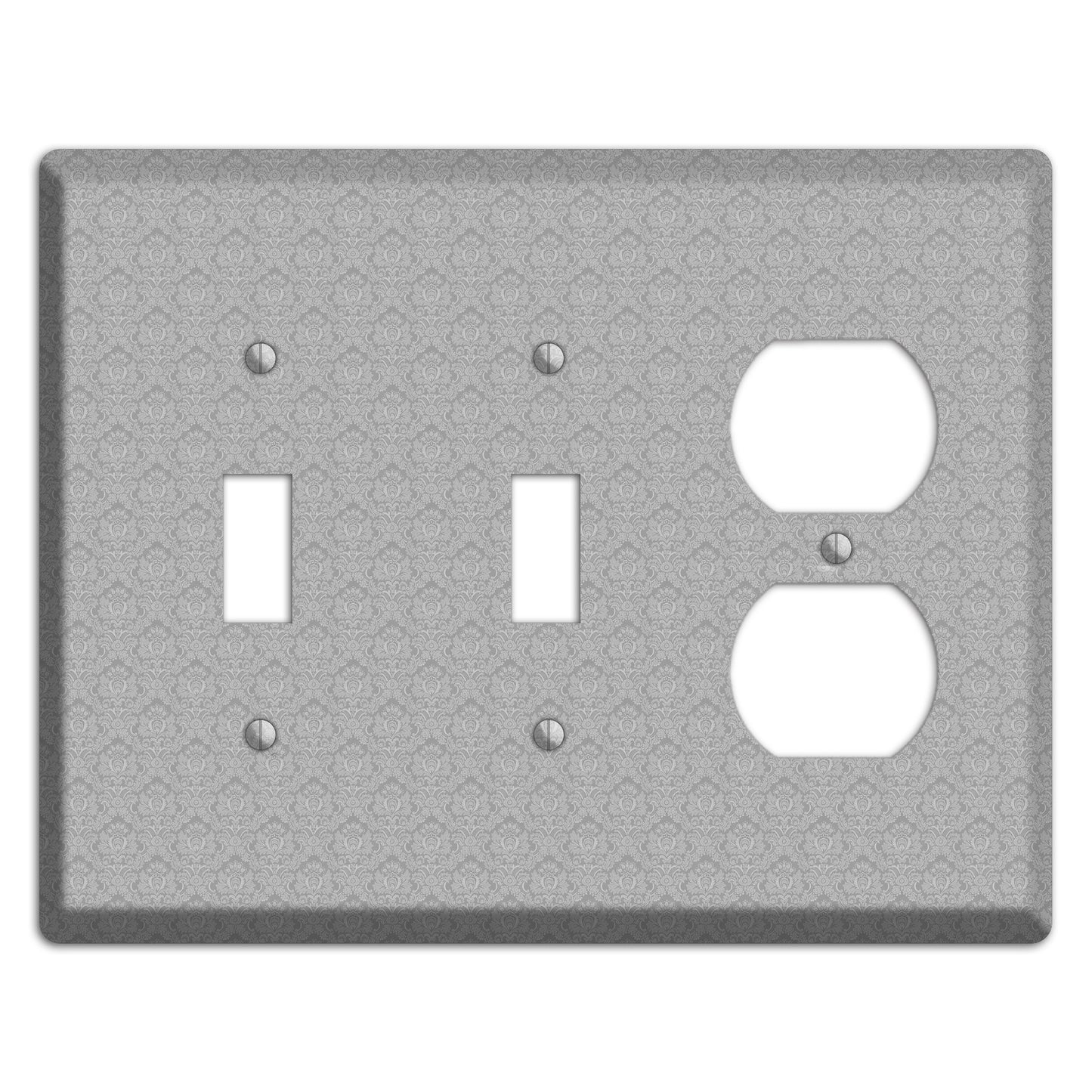 Light Grey Cartouche 2 Toggle / Duplex Wallplate