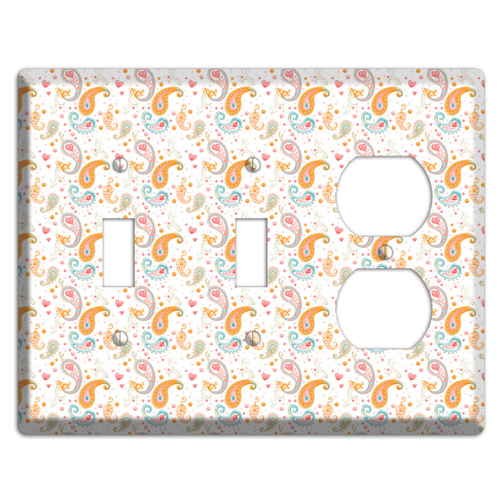 Small Paisley 2 Toggle / Duplex Wallplate